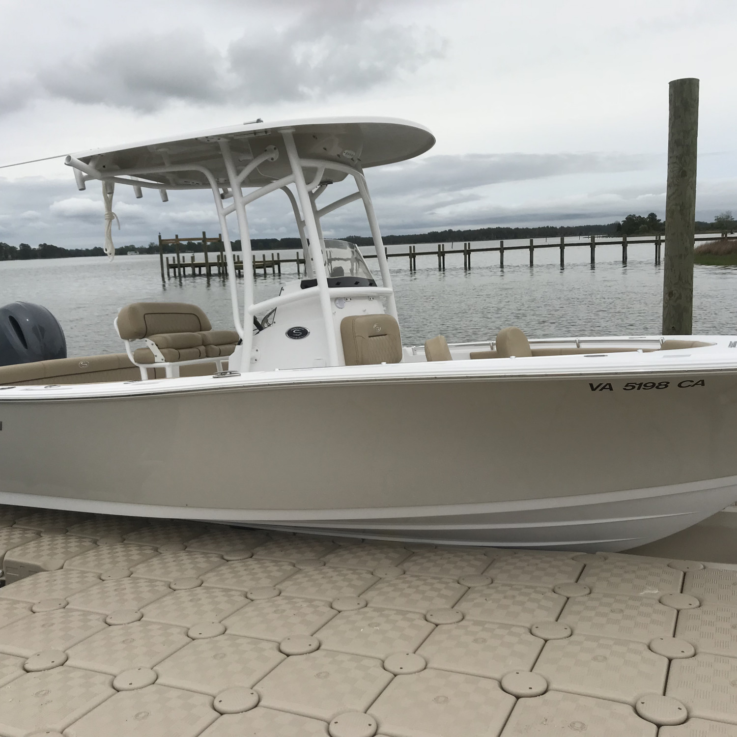 First time docking the new boat on the slide.