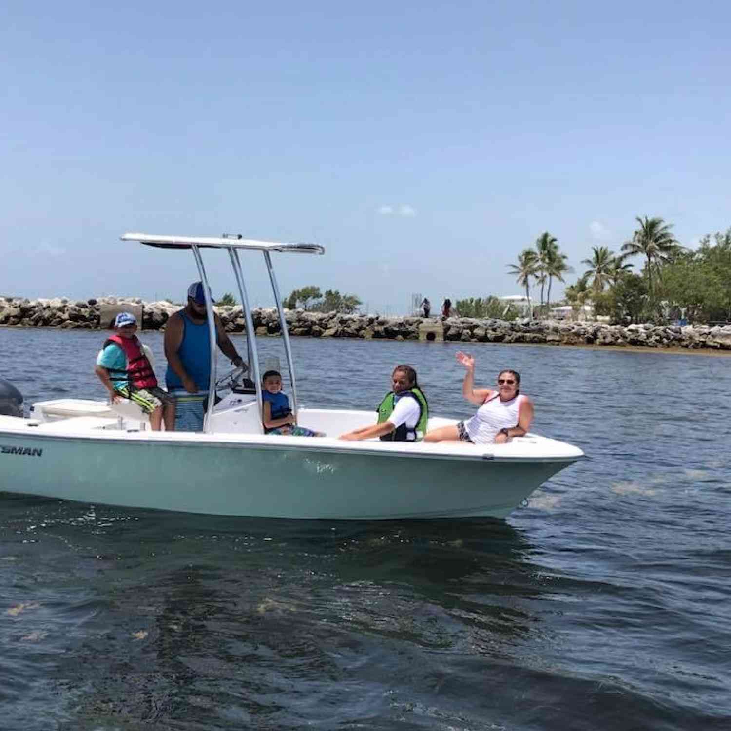 Coming back in from an afternoon of snorkeling in the Florida Keys!