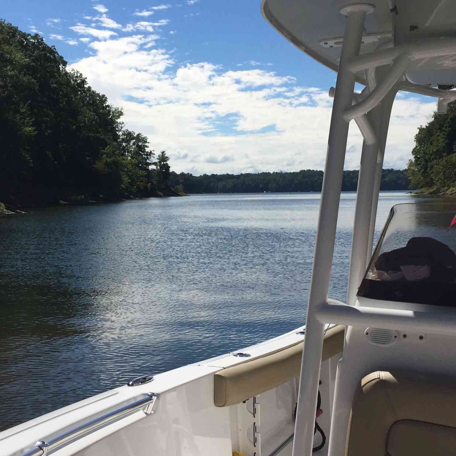 Just relaxing in our favorite cove on a nice Sunday.