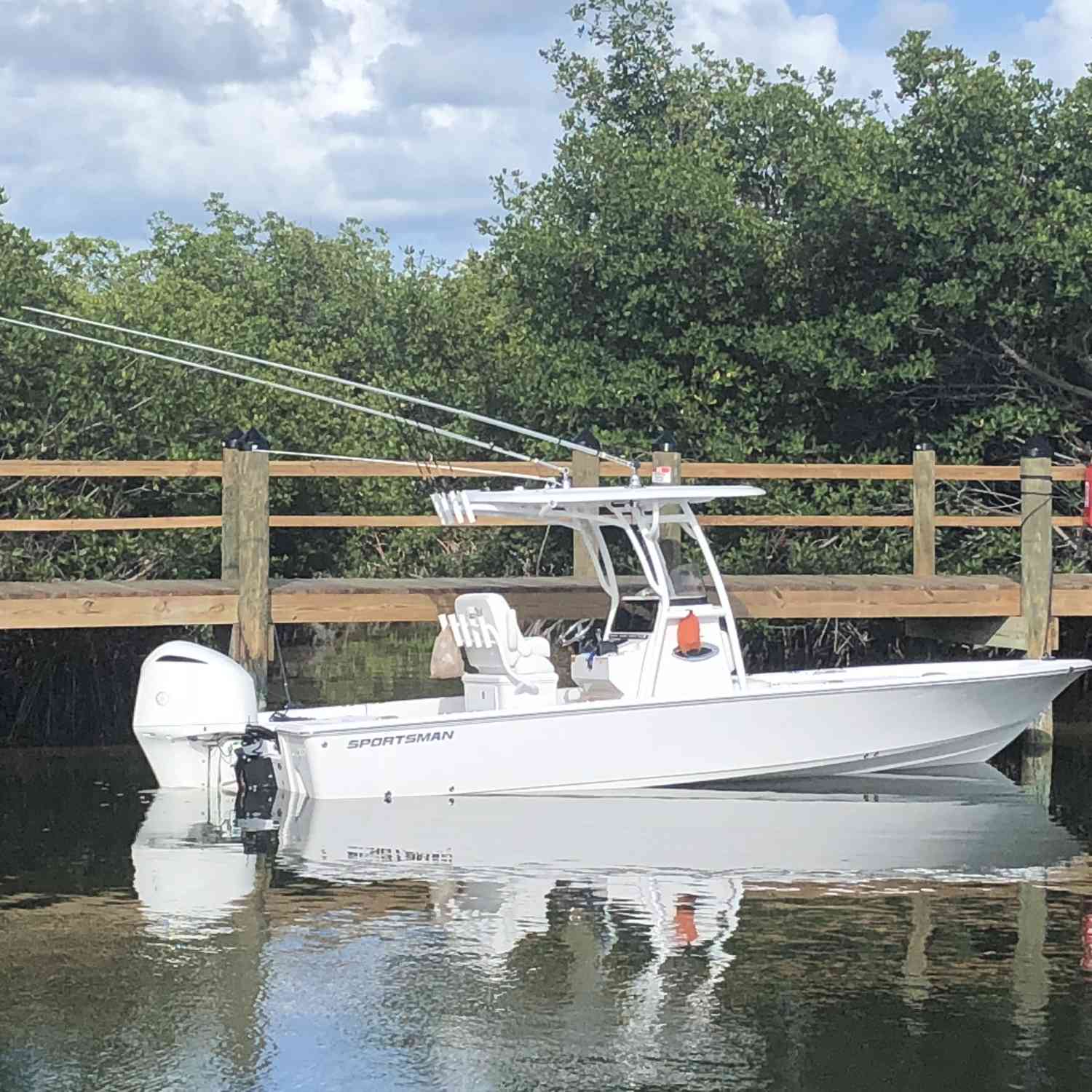 Quick lunch stop after a morning of offshore fishing.