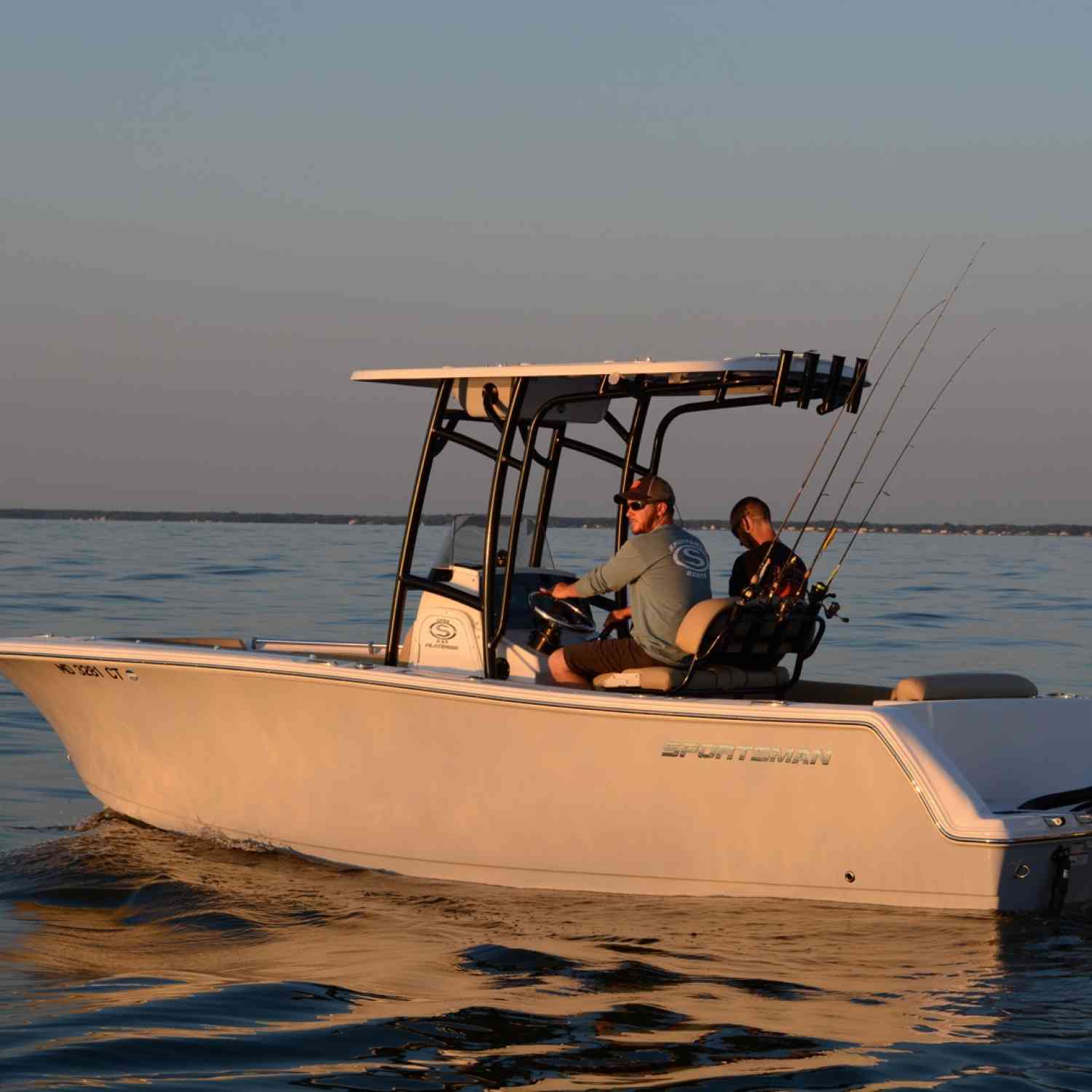 A friend snapped a quick photo of us on my new 233 open after a successful evening of catching Striped...