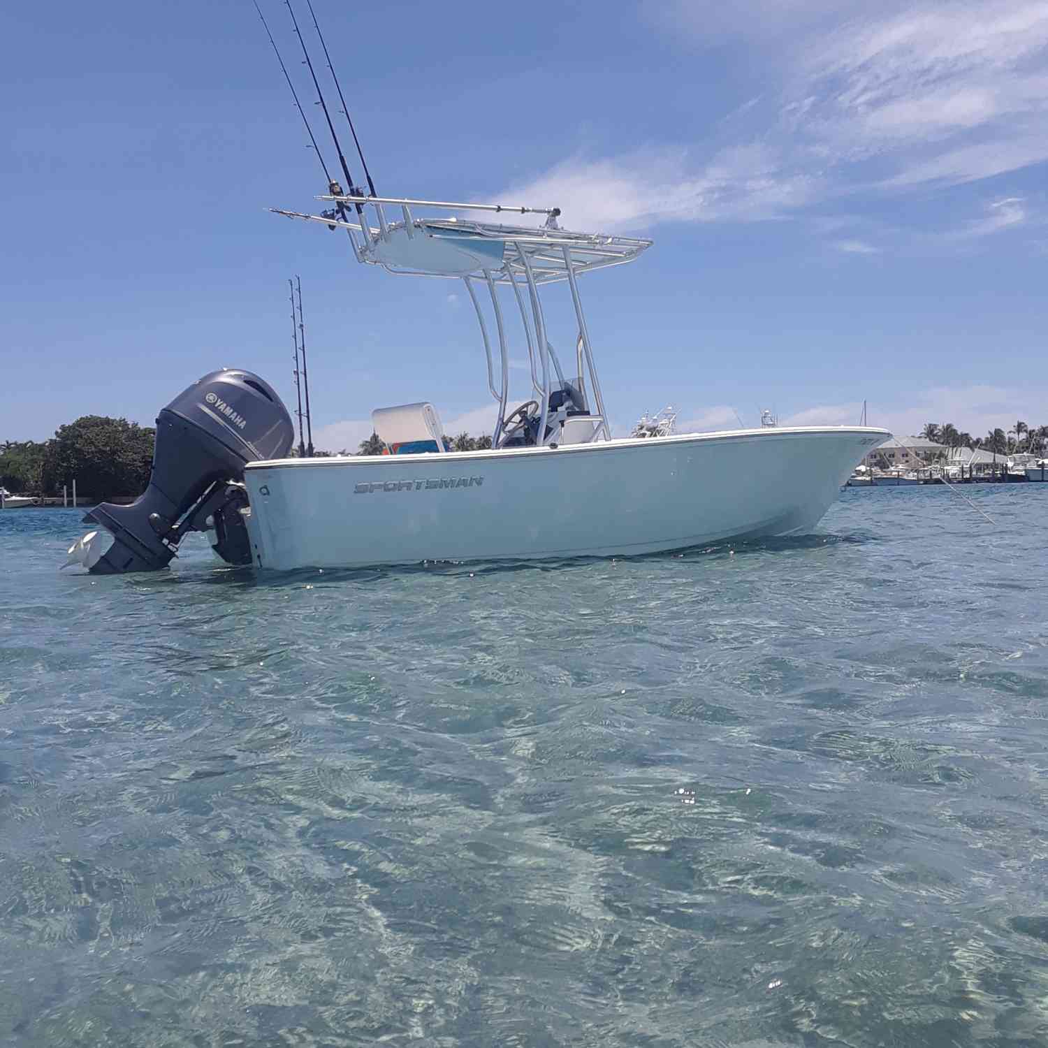 Crystal clear water on incoming tide at peanut island.