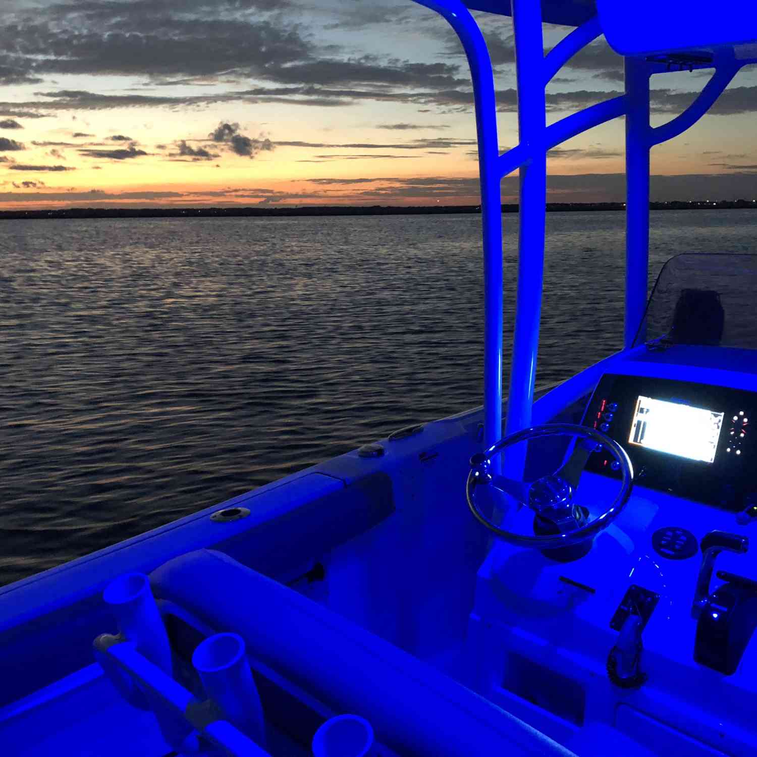 Taking a sunset cruise with the family in Stone Harbor, NJ and enjoying time on our new 2018 23...