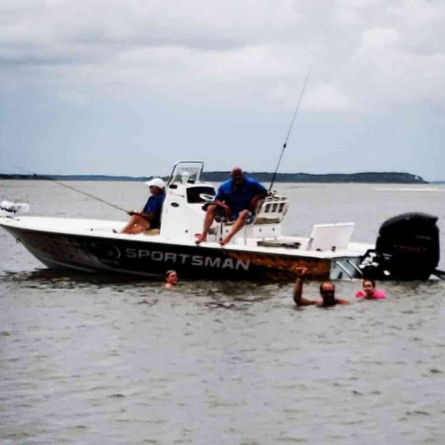 Title: Family Day - On board their Sportsman Tournament 234 Bay Boat - Location: Shellman Bluff, Ga. Participating in the Photo Contest #SportsmanApril2019