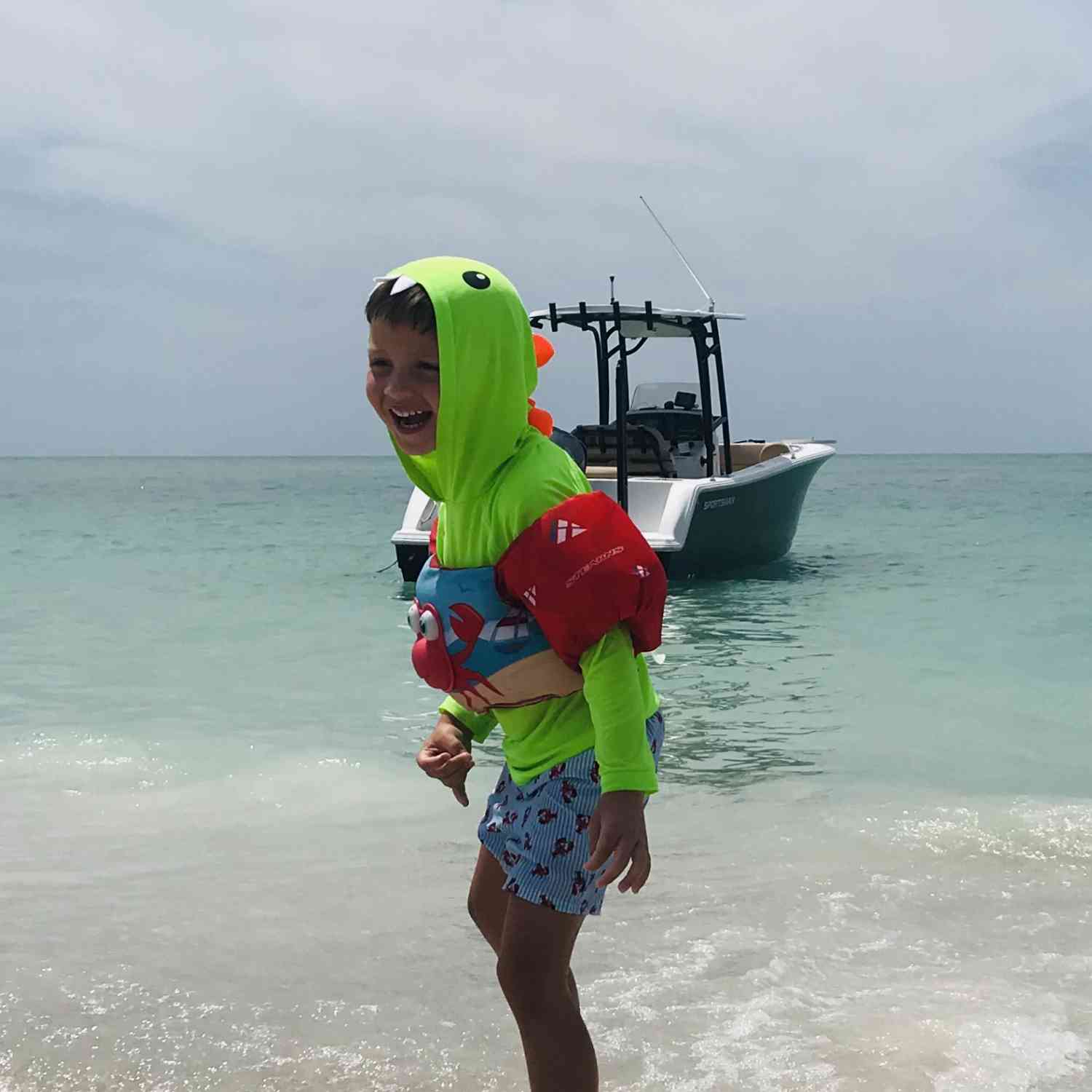 Being able to see this  sweet smile every time we go boating is the main reason we bought our Sportsman!