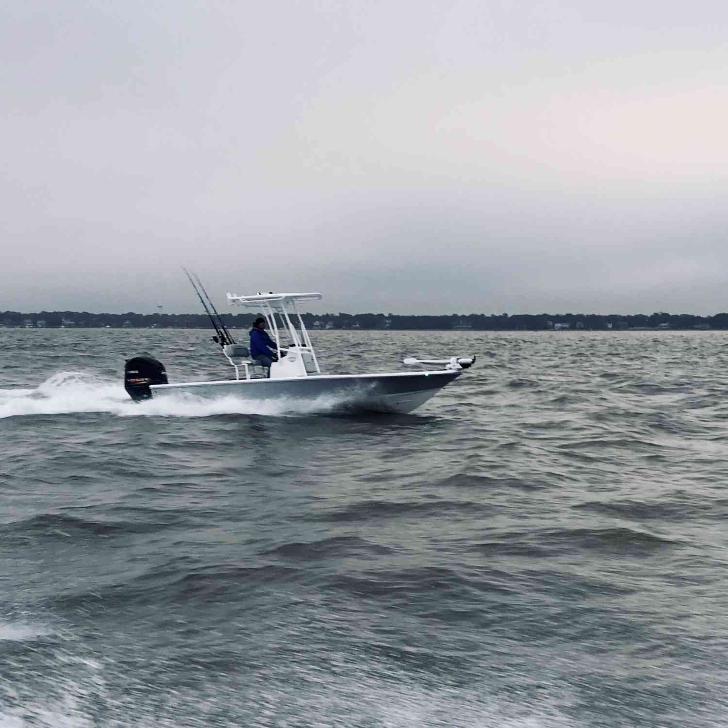 Morning ride through Charleston Harbor heading to the nearshore reef.