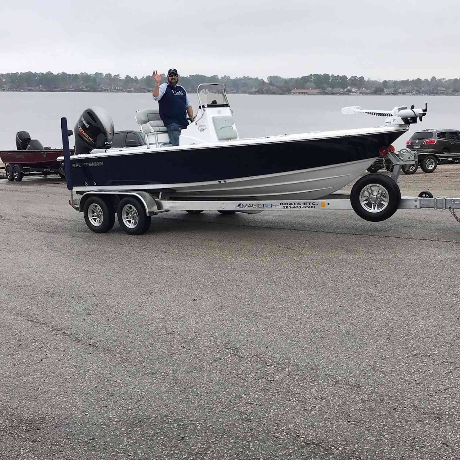 Taking her out on my home lake for the first time. Love this boat.