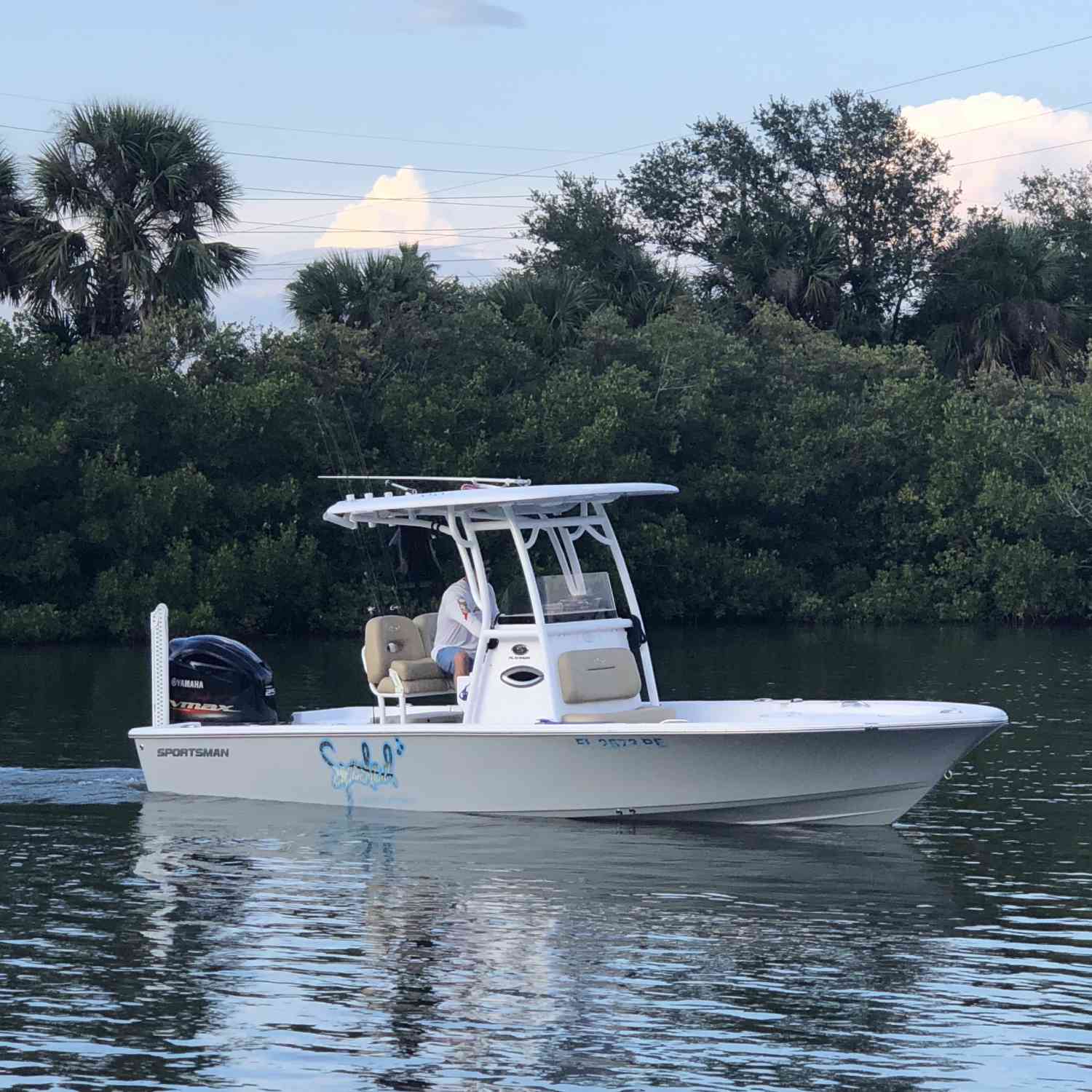 Coming in hot after a great day on the water fishing and relaxing.