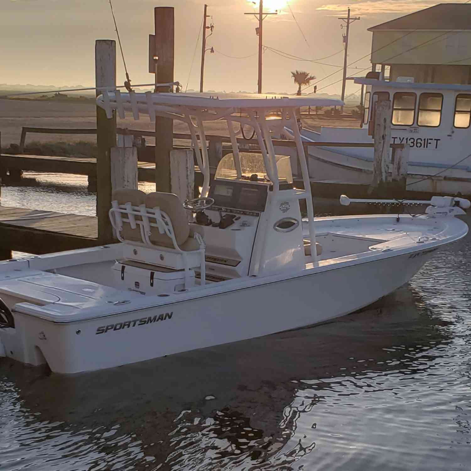 Warming up for a day on the water.