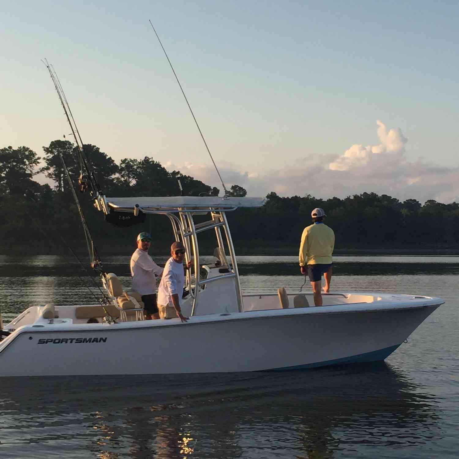 Catching bait before headed out to catch the elusive Red Snapper