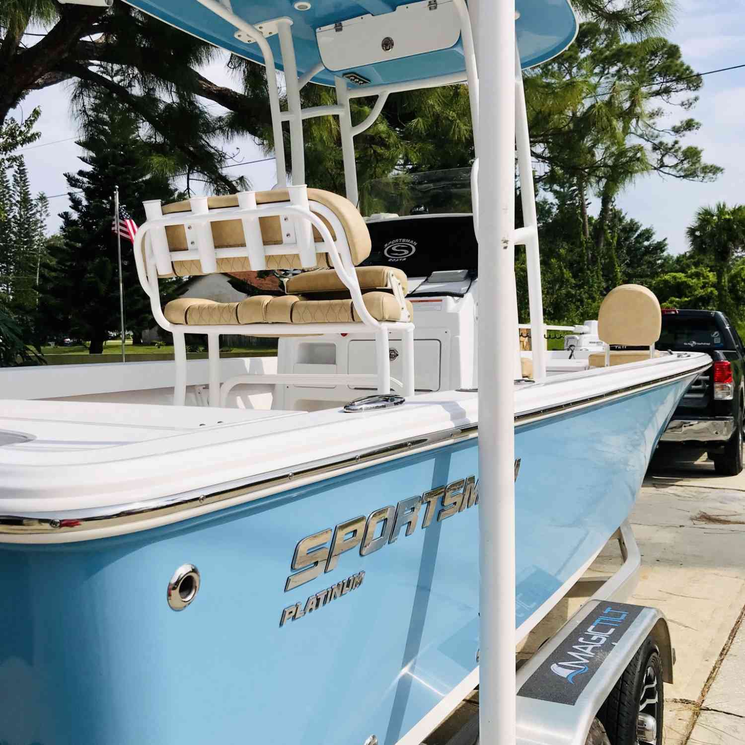 Welcoming home our new boat!