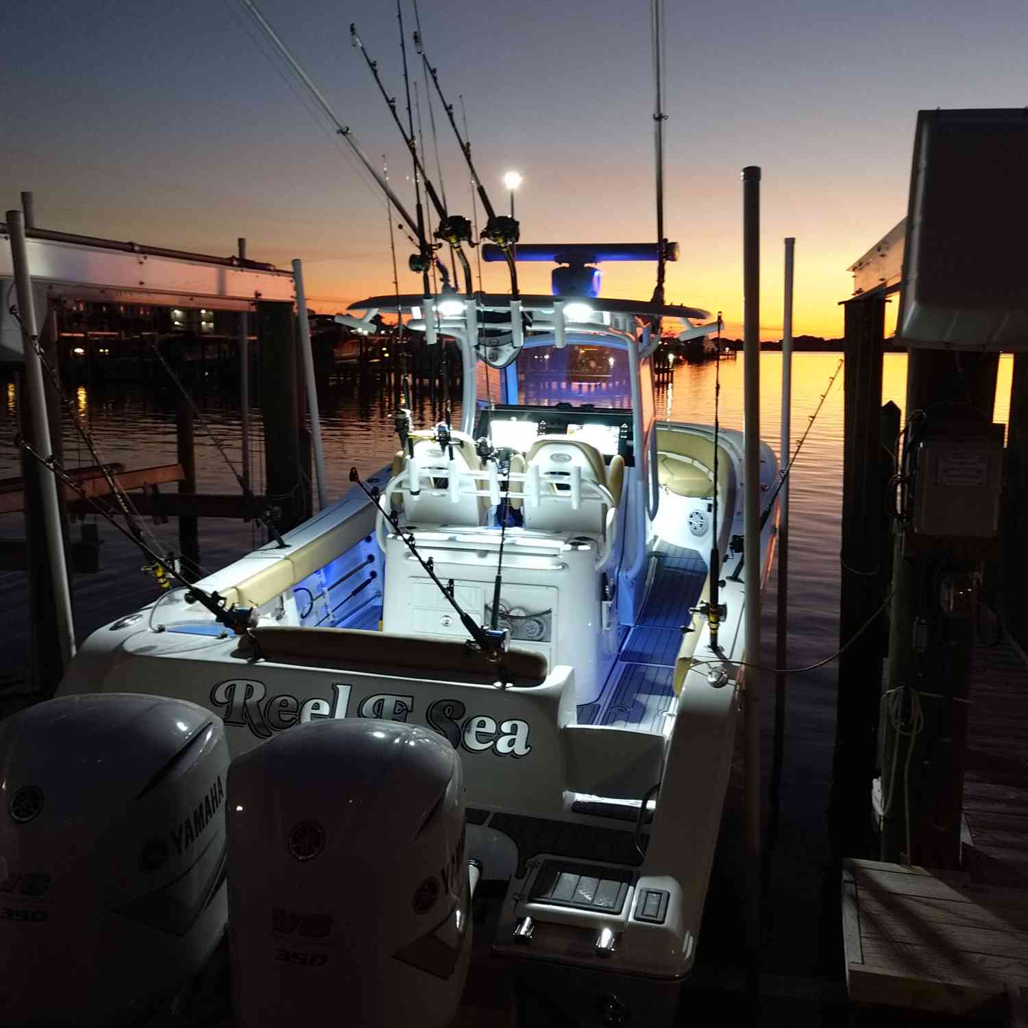 Loading the boat for a deep drop trip .