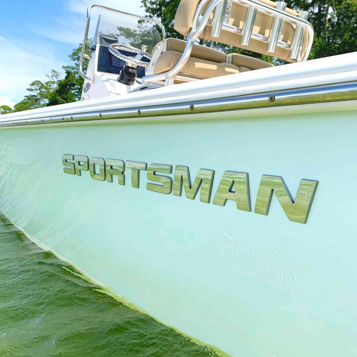 This photo of my Sportsman Masters 207 was taken on Kingsley Lake, FL just off the shore of Cam...
