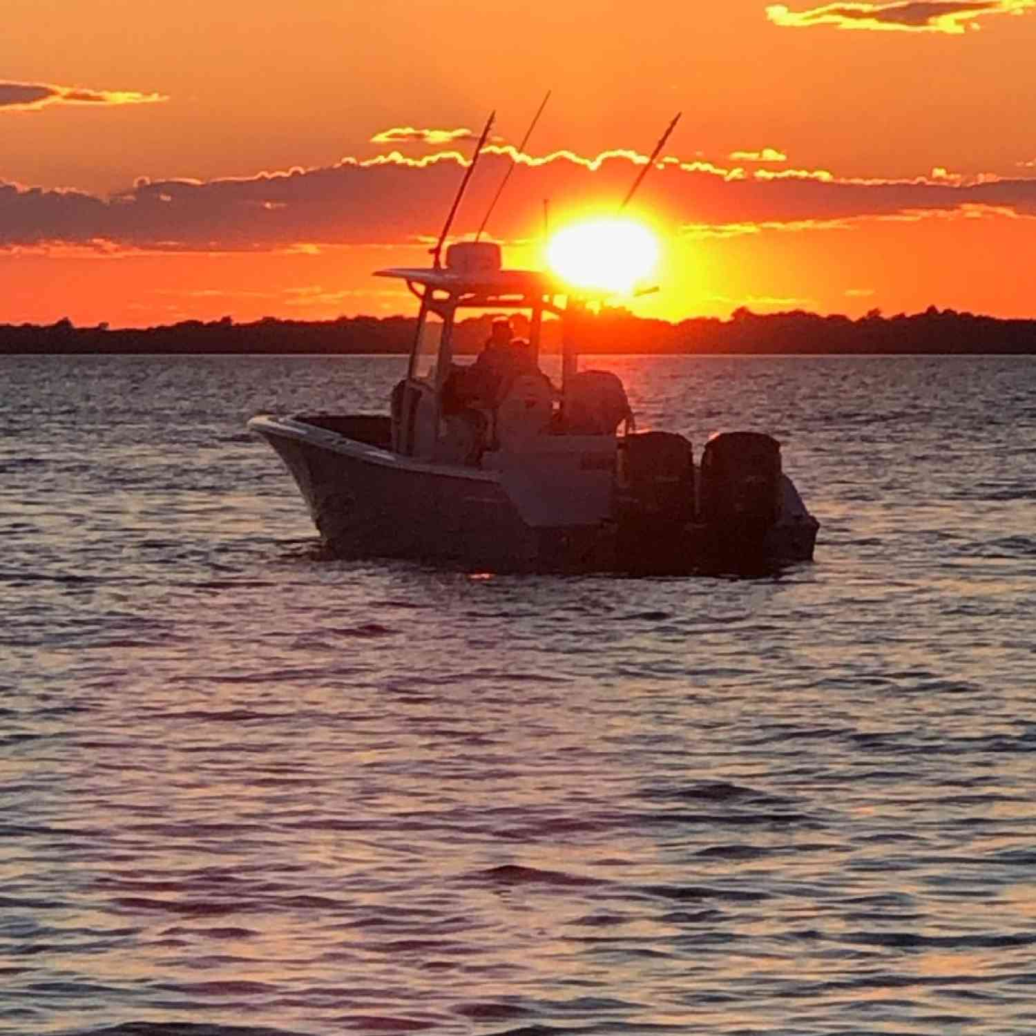 End to amazing day on my incredible new boat