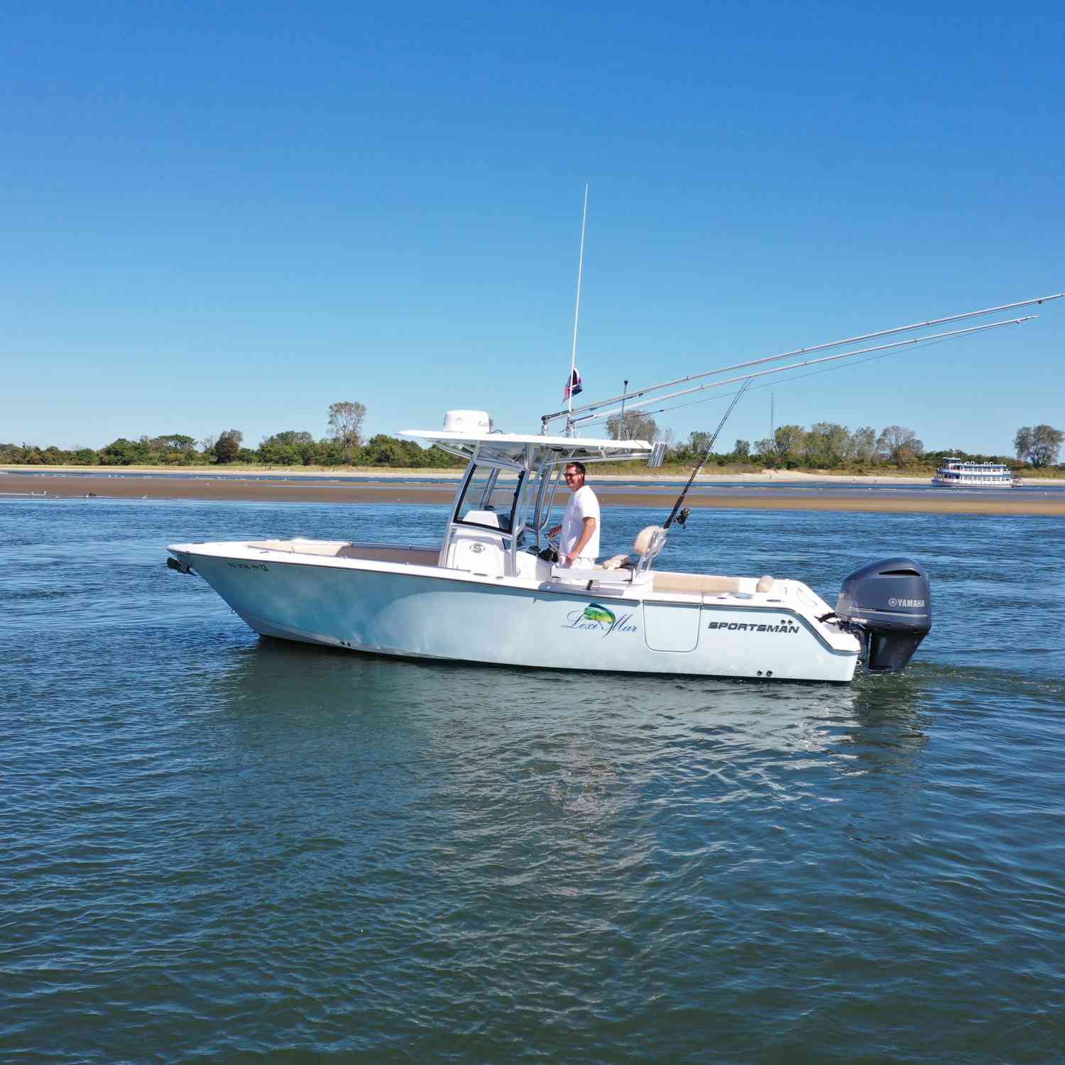 Just cruising around enjoying a day on the water.