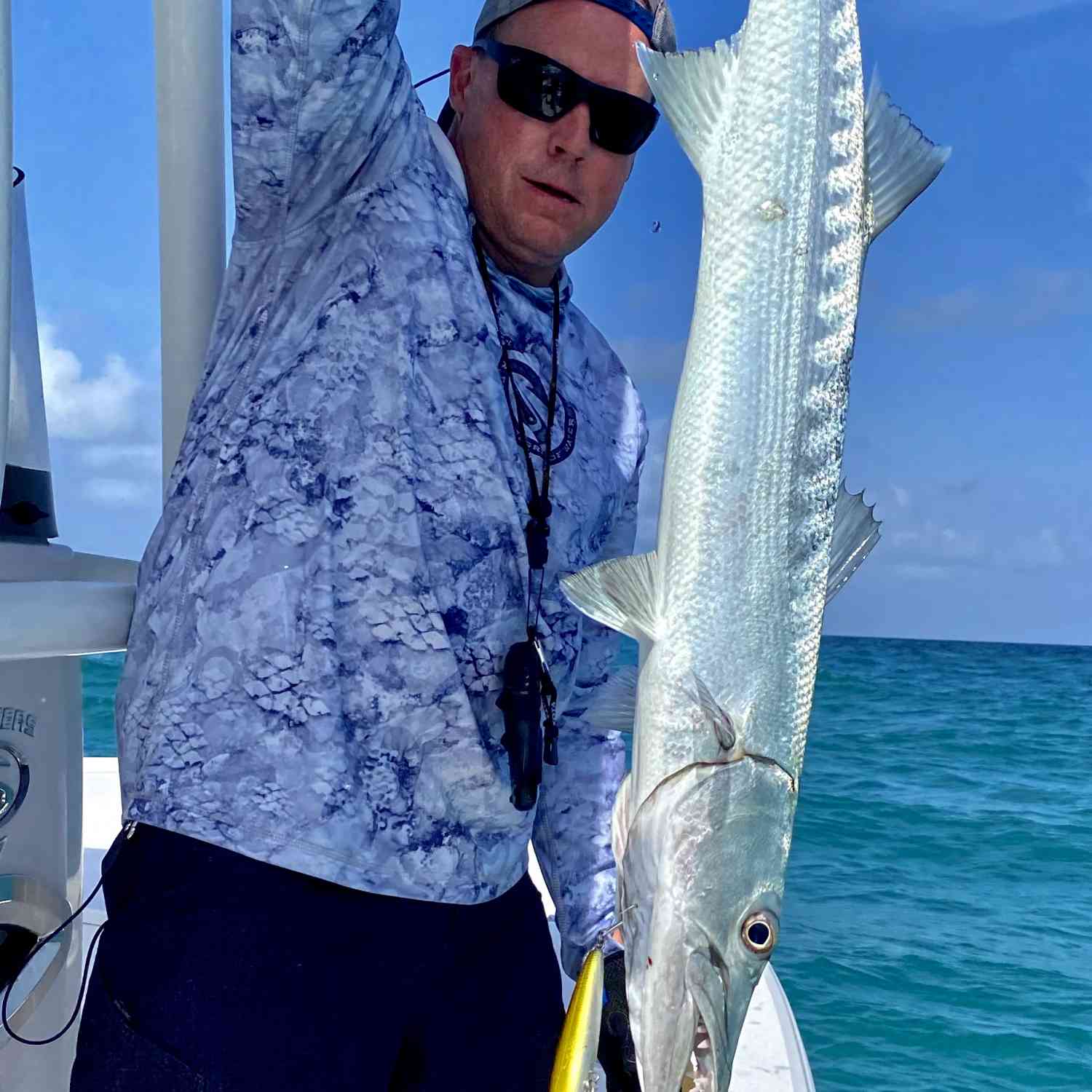Big Barracuda bite at the Boils, south of Fort Pierce