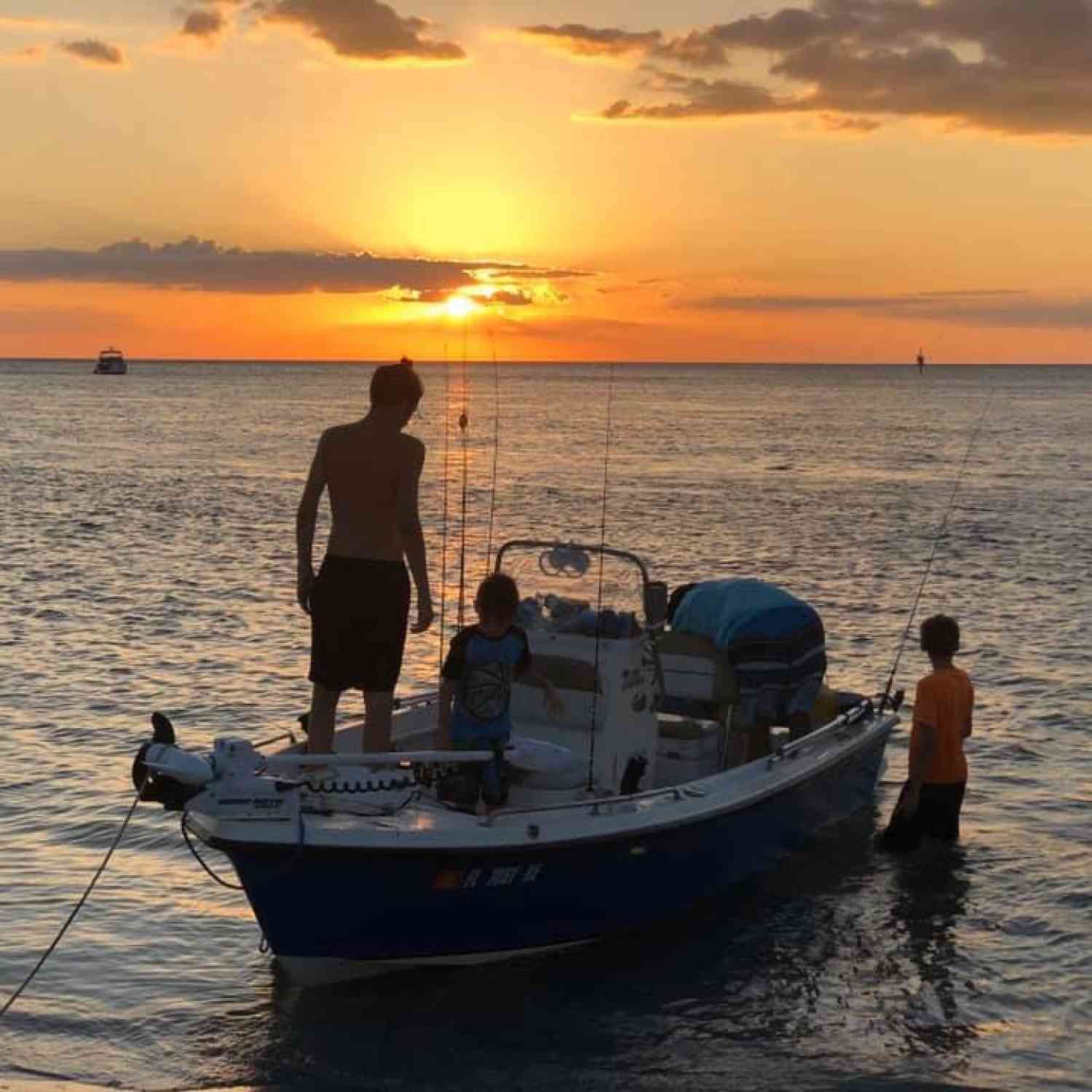 My nephews on our boat