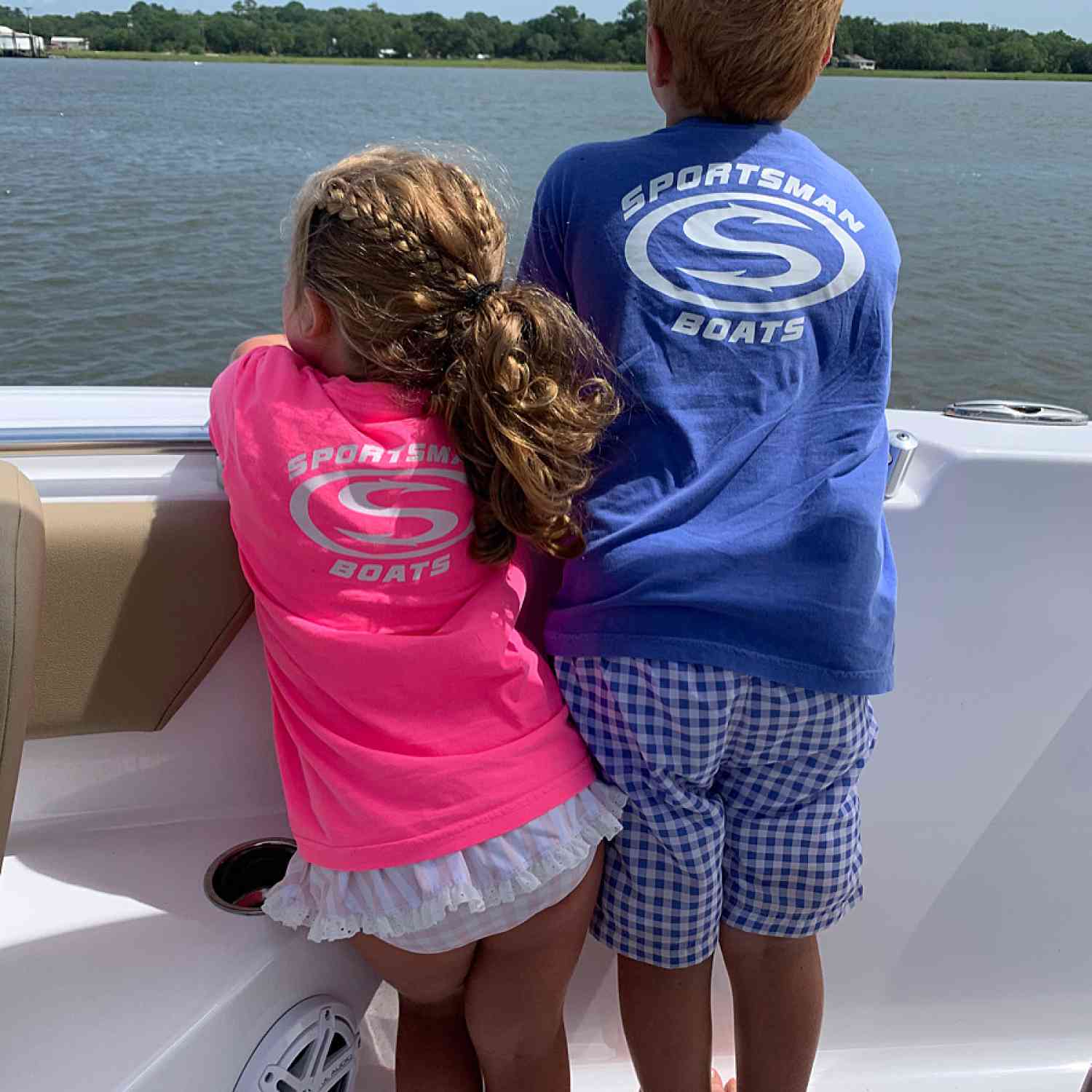 Matthew & Millie Jane enjoying a day on the water.