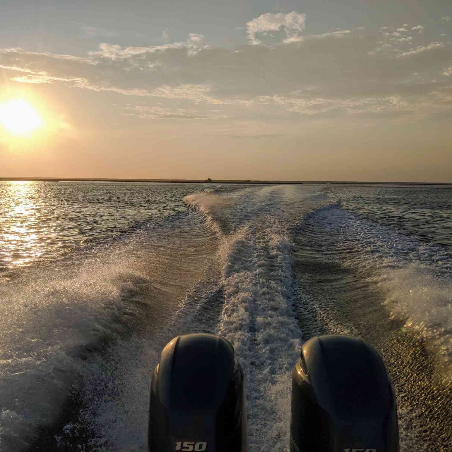 On the ride back to the marina before sunset.