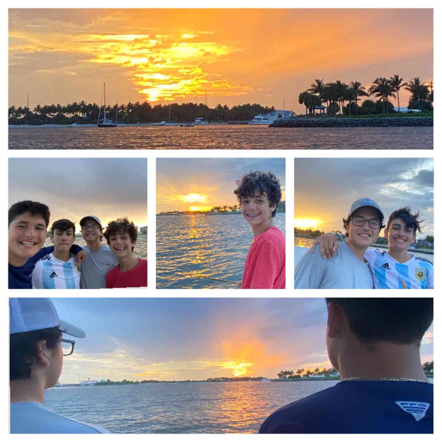 Enjoying the sunset before dropping lines in the water with my two boys and their best friends. 

Thank you,

Mike