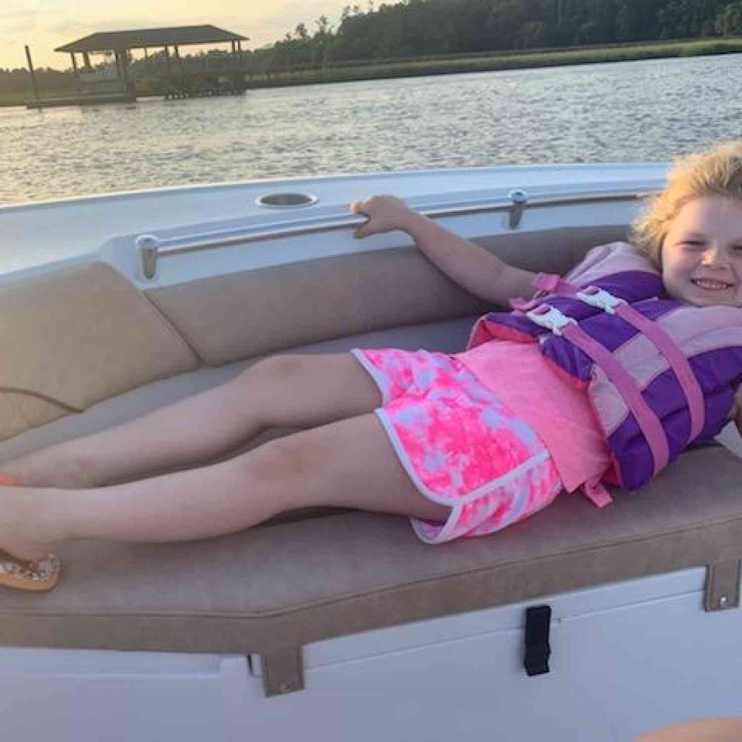 Title: Stretching out! - On board their Sportsman Open 212 Center Console - Location: Jerico River Richmond Hill, GA. Participating in the Photo Contest #SportsmanJuly2020