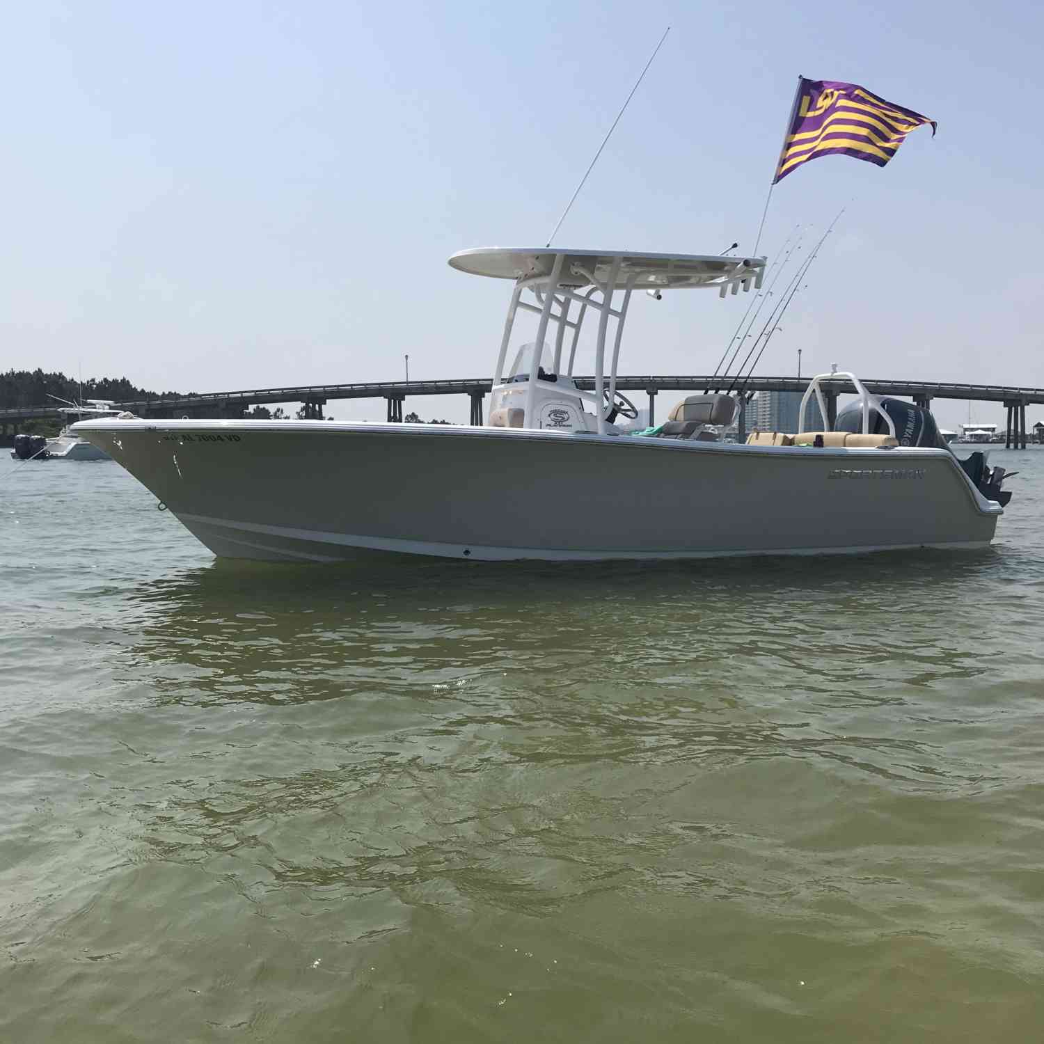 Anchored up at the Flora-Bama line on the intercostal side.