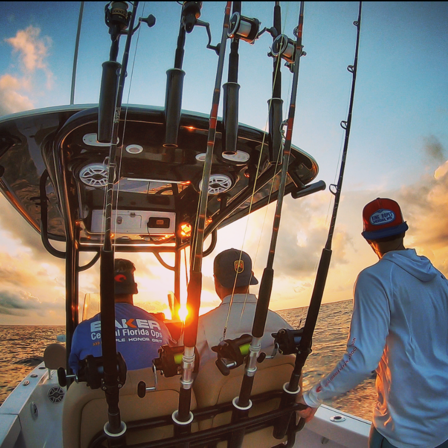 After filling the bait wells, we chased the sunrise out to our favorite snapper spot. Thanks to our Sportsman, snapper...