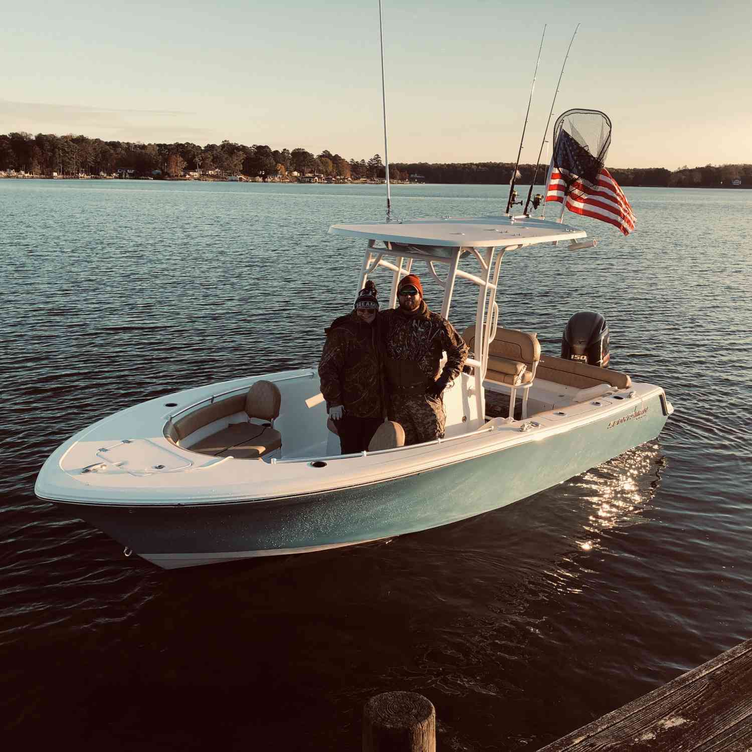 This is the first day my wife and I took the boat out.