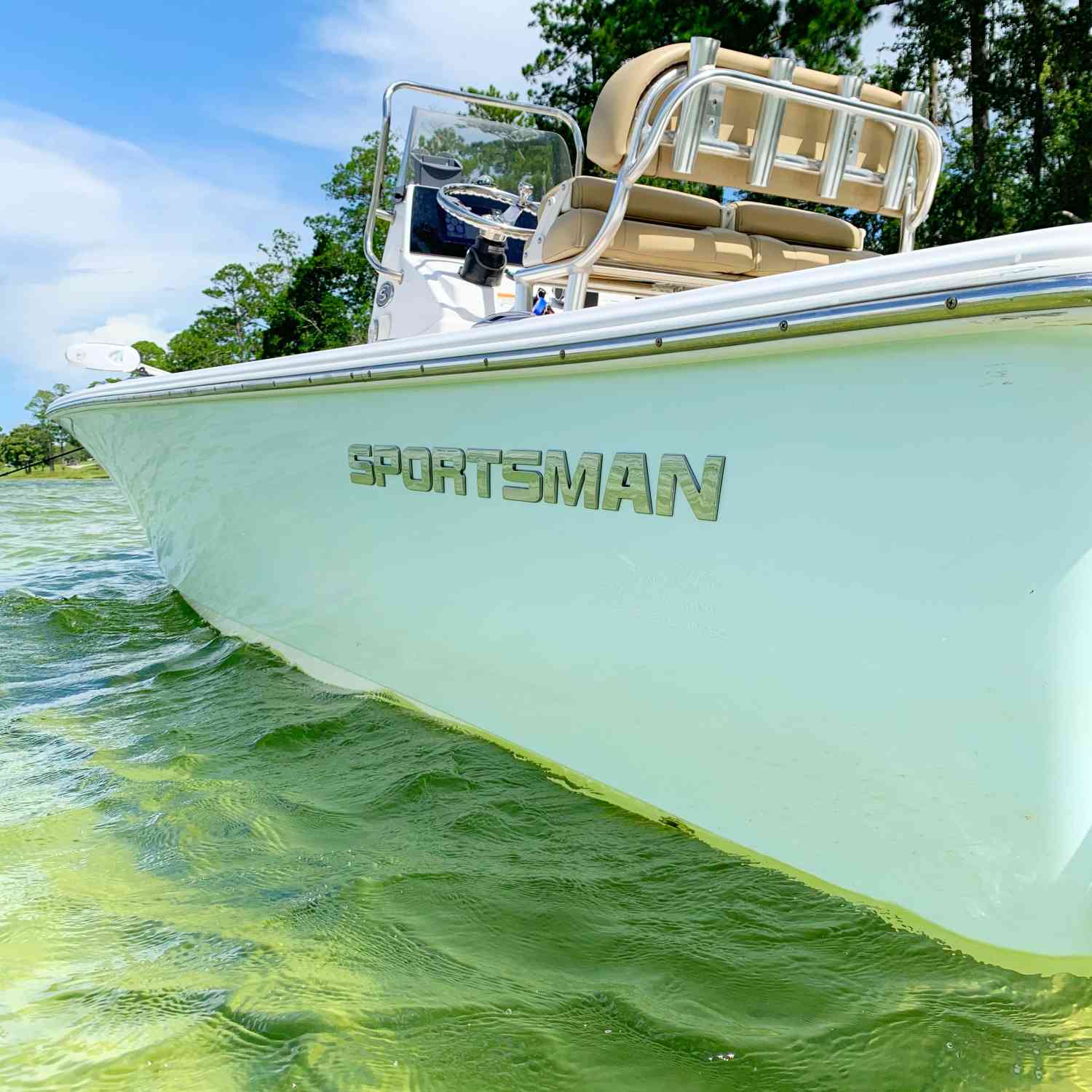Title: Sportsman Masters 207 - On board their Sportsman Masters 207 Bay Boat - Location: Kingsley Lake, FL. Participating in the Photo Contest #SportsmanMay2020