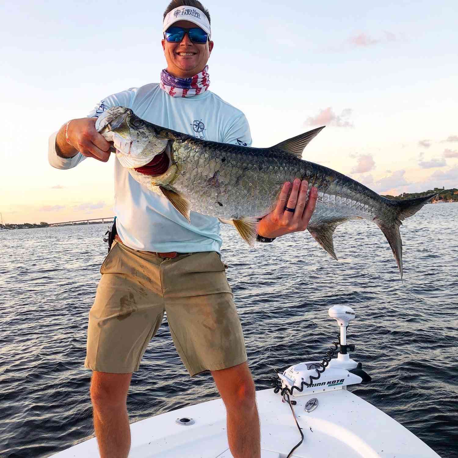 Finally got my first tarpon!! Caught on live finger mullet while pitching up into docks on the...