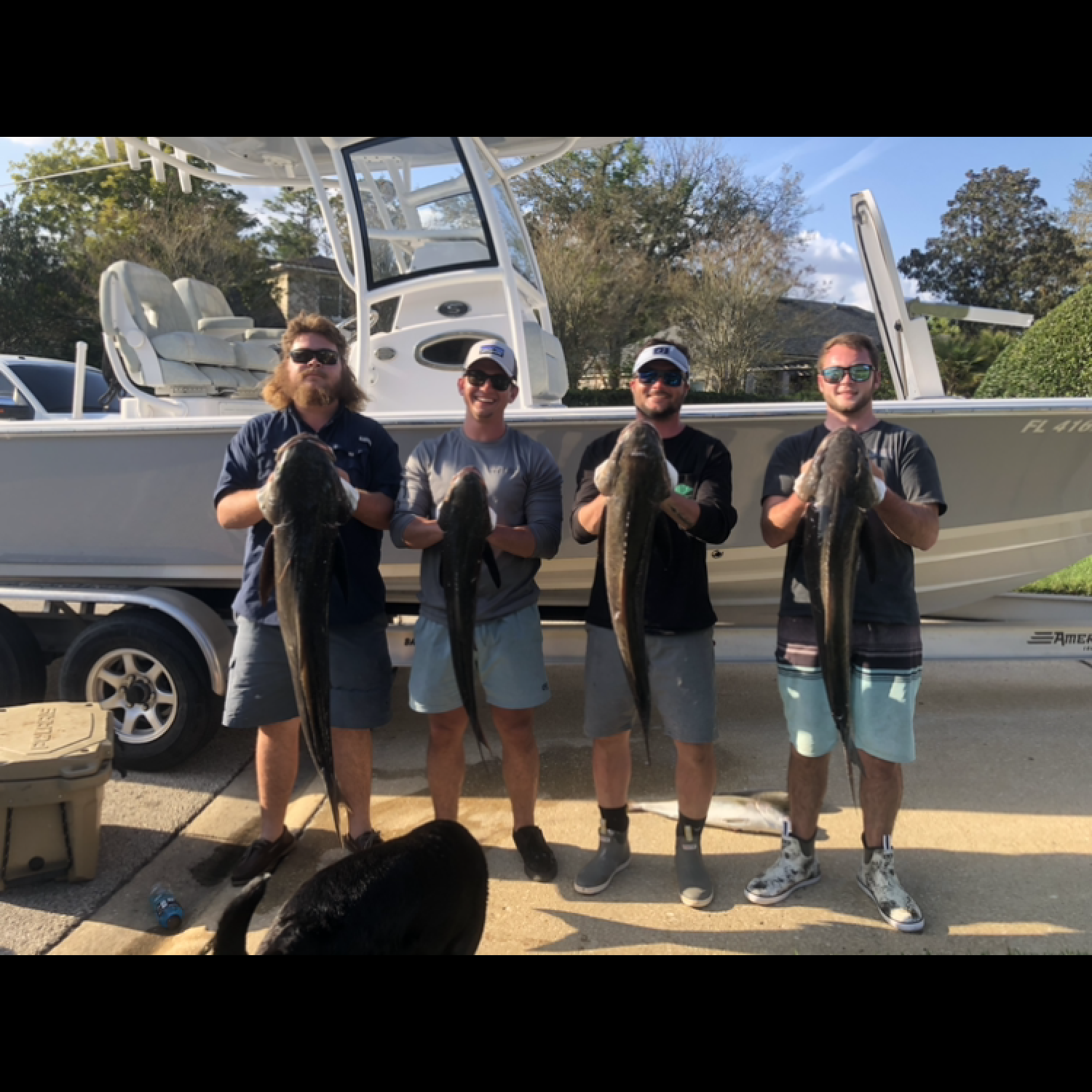 Title: Day of cobia fishing - On board their Sportsman Masters 267 Bay Boat - Location: St. Augustine Florida. Participating in the Photo Contest #SportsmanOctober2020