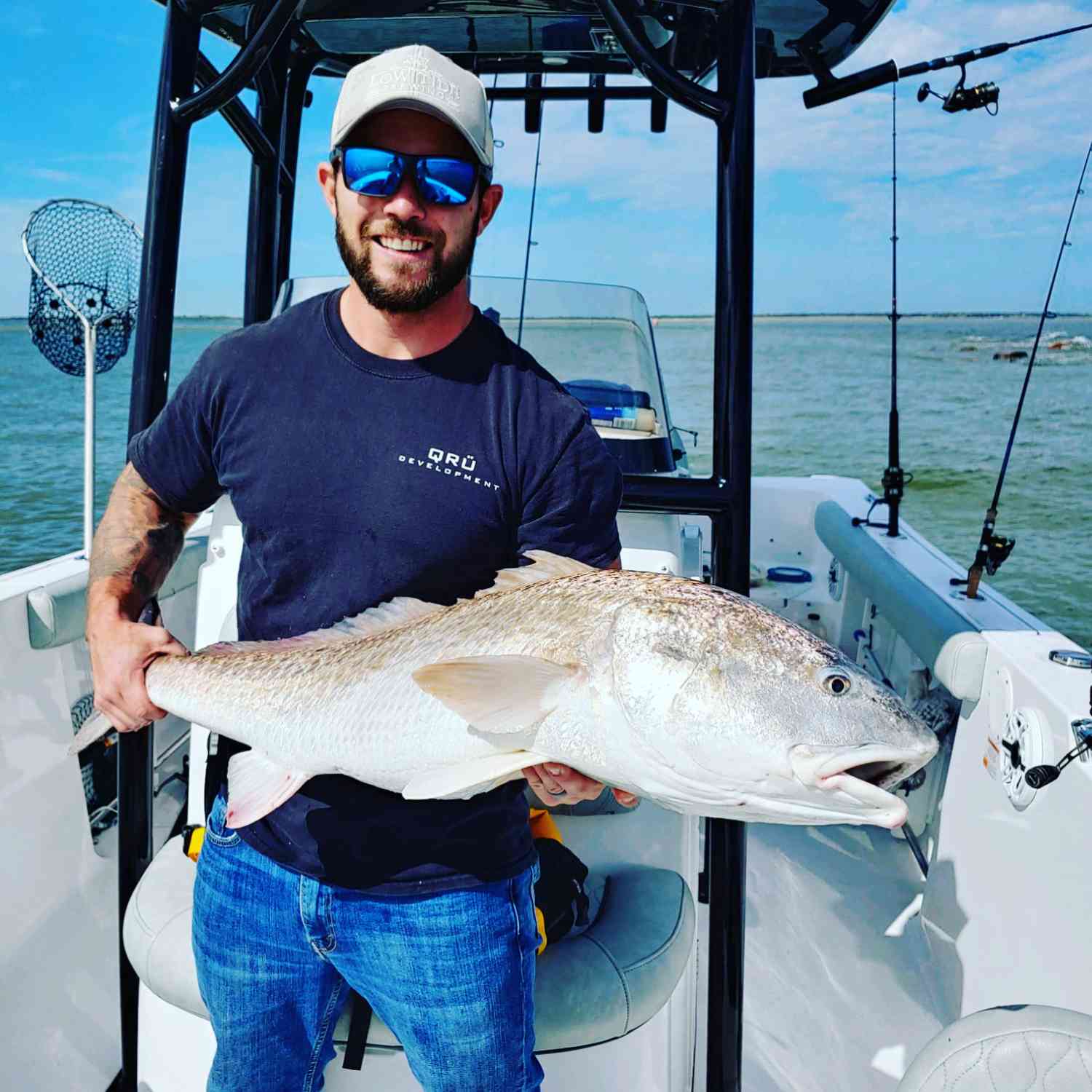 42” redfish caught by the Charleston jetties on the 231 heritage.