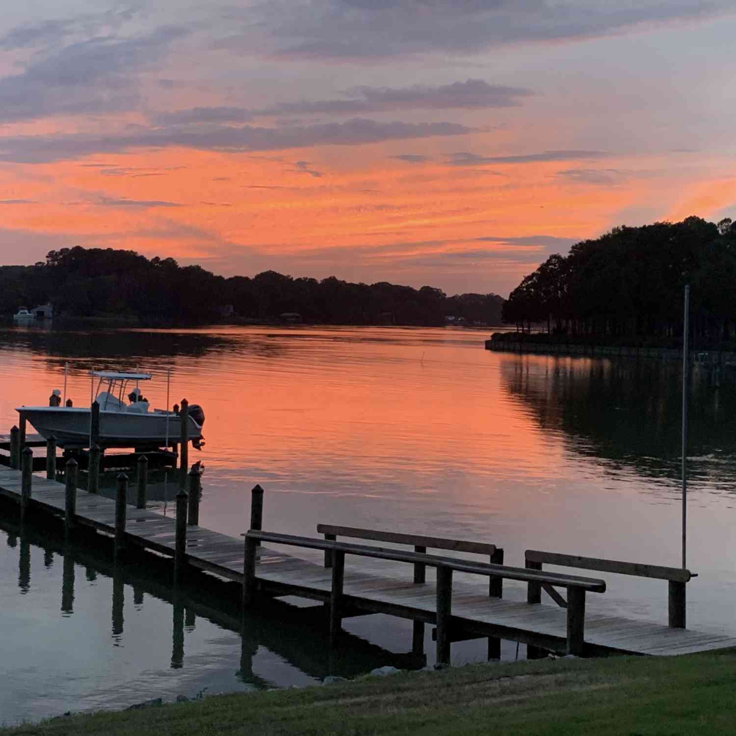 Sunset after a day of fishing