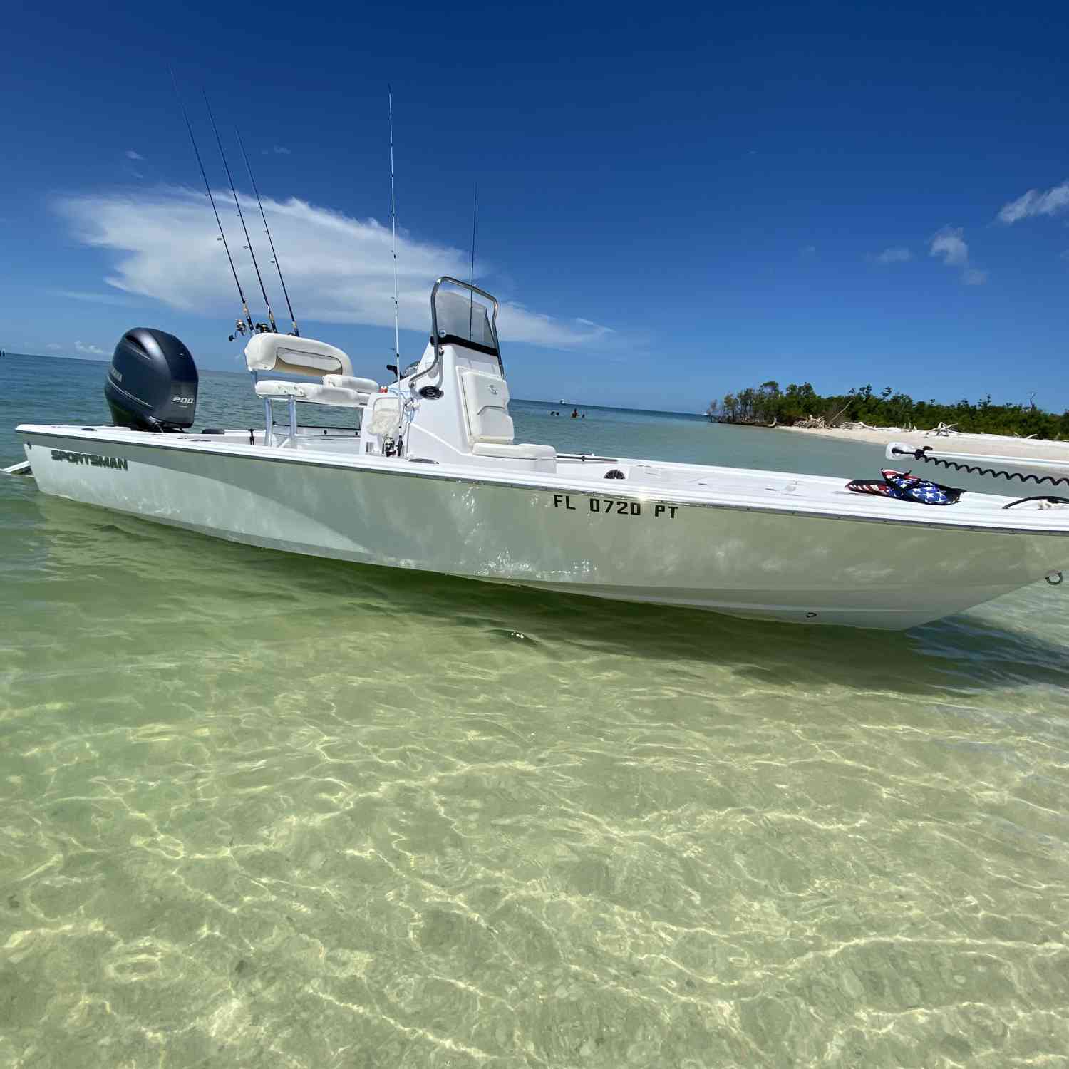 My 214T posted in front of the Famous Cape Romano Dome Houses. Anchored on what was in the midd...