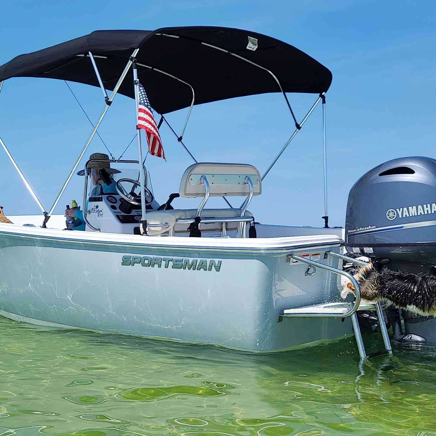 This is my 2018 Island Reef storm cloud grey with white bottom matched with a 115 Yamaha. We've...