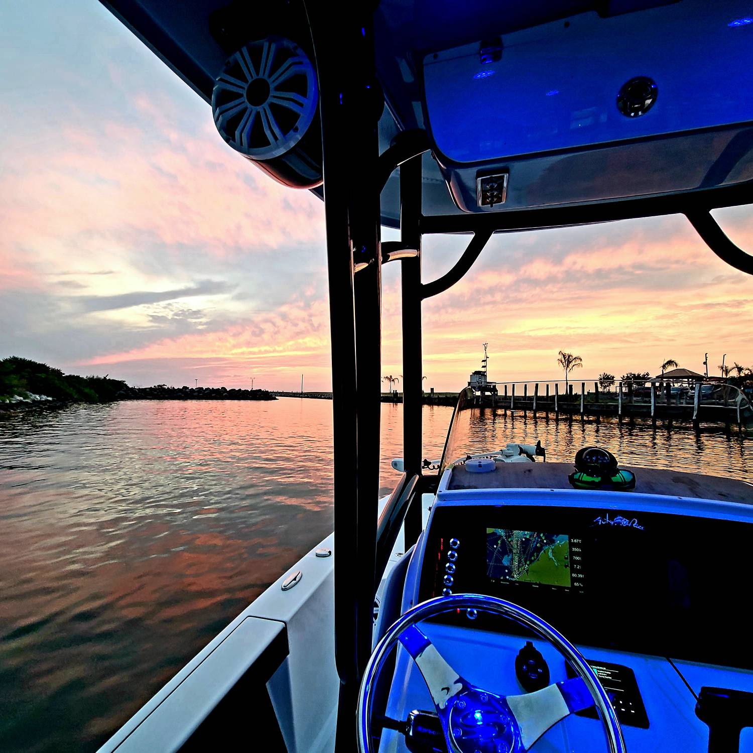 Beautiful sunset for the ride home from the Eastern Shore MD