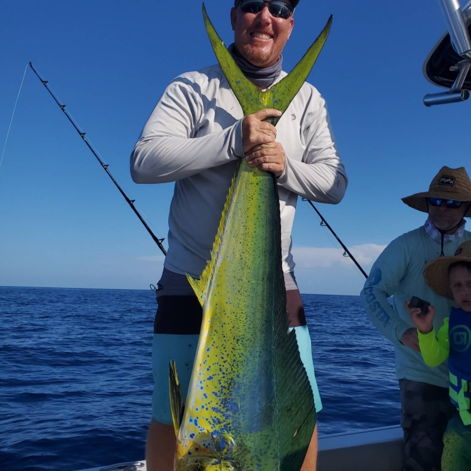 Title: First mahi on the 247 masters - On board their Sportsman Masters 247 Bay Boat - Location: American shouls. Participating in the Photo Contest #SportsmanAugust2021