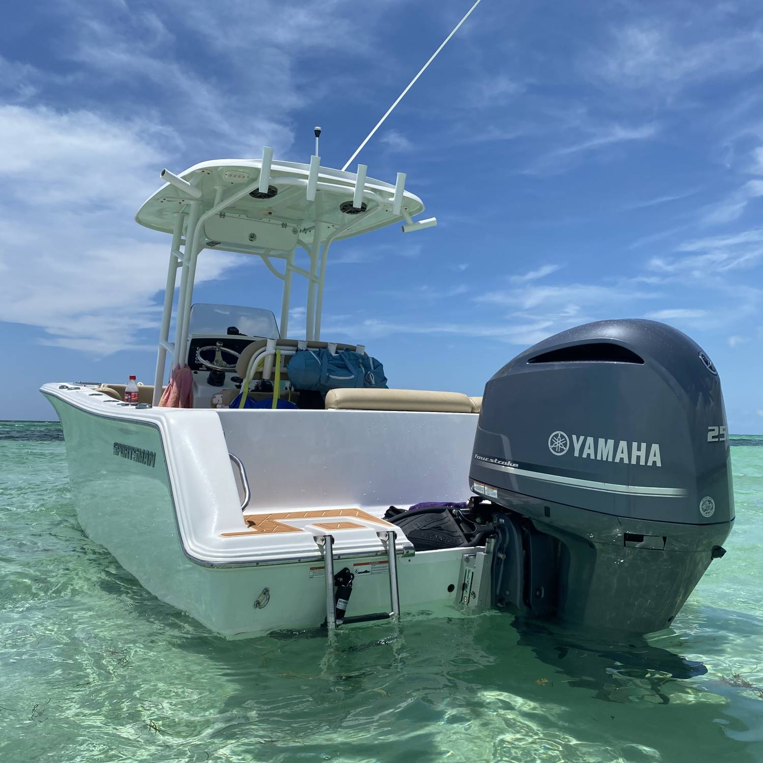 Title: At the Sandbar - On board their Sportsman Heritage 231 Center Console - Location: Bahia Honda. Participating in the Photo Contest #SportsmanAugust2021