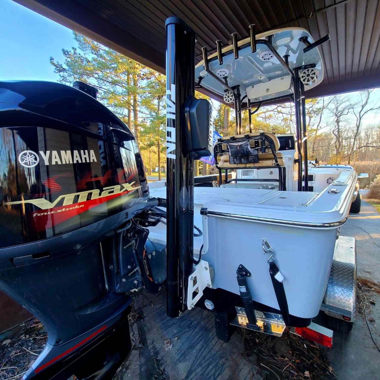 A little too cold to get wet here in MD so she will have to sit pretty in her home under the ca...