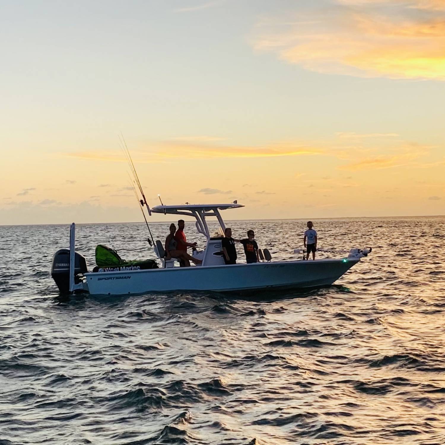 Sunset to end the day on our boat. Nothing is better than this!