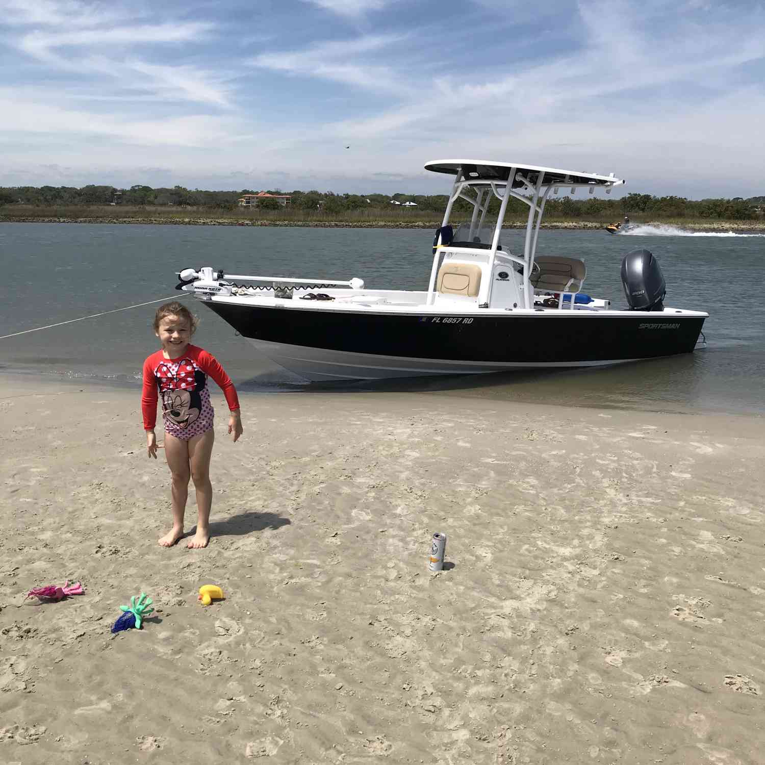 enjoying the sand bar