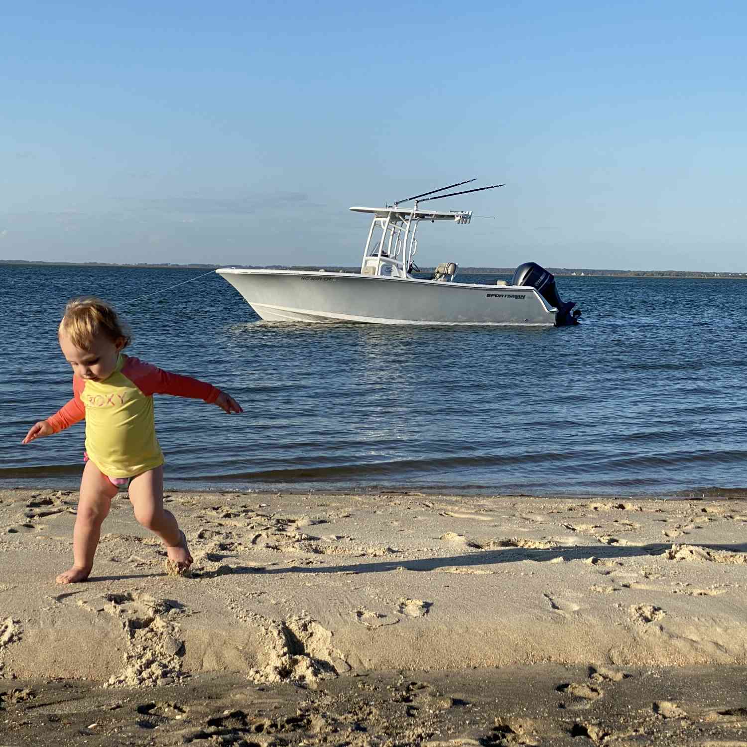 Title: Island time - On board their Sportsman Open 232 Center Console - Location: Shackleford Banks NC. Participating in the Photo Contest #SportsmanMay2021