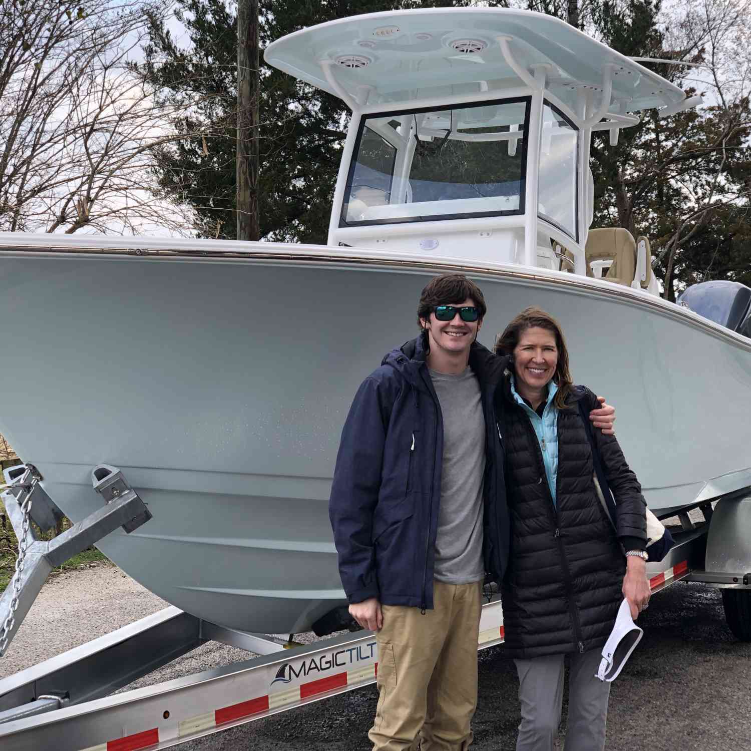 Photo taken the day before boat was delivered to us on Lake Norman in NC