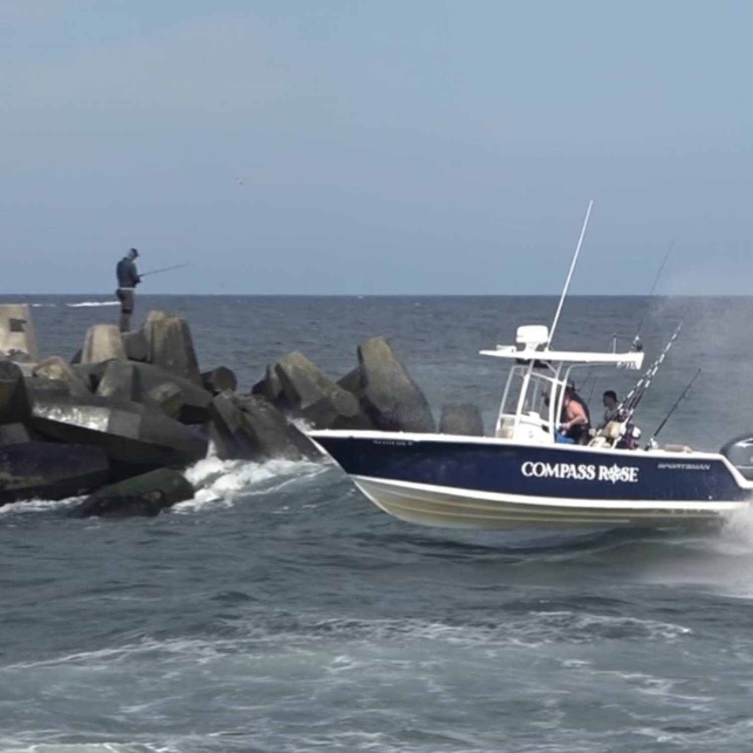 Title: Full Send Sportsman - On board their Sportsman Open 232 Center Console - Location: Manasquan Inlet. Participating in the Photo Contest #SportsmanOctober2021