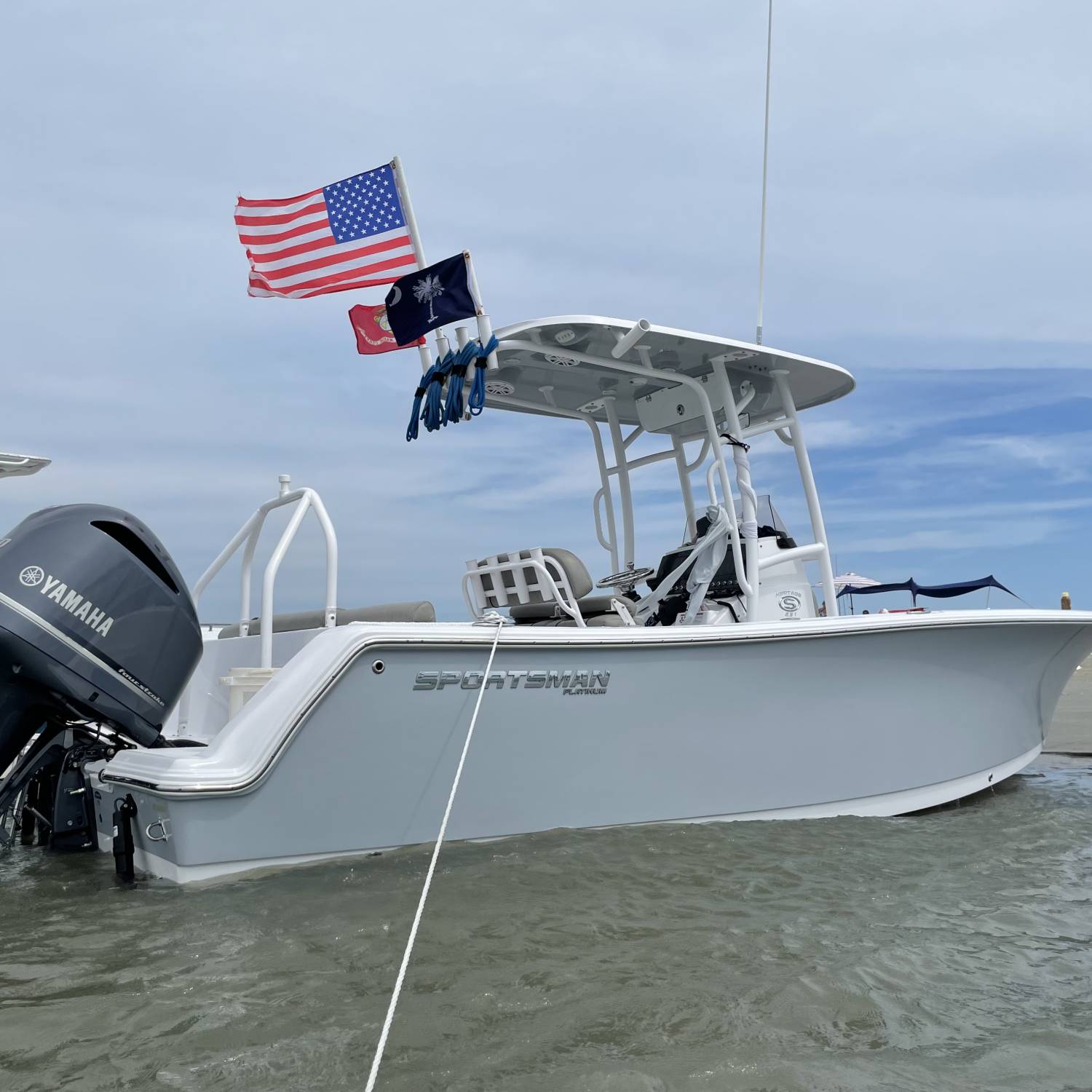 Title: Life’s a Beach - On board their Sportsman Heritage 231 Center Console - Location: Beaufort,SC. Participating in the Photo Contest #SportsmanOctober2021