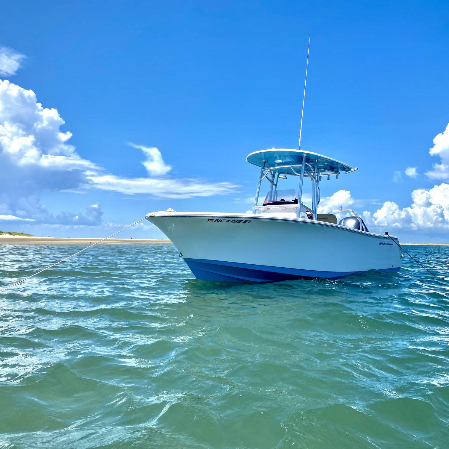 Perfect boat for the perfect summer day of fishing and floating.