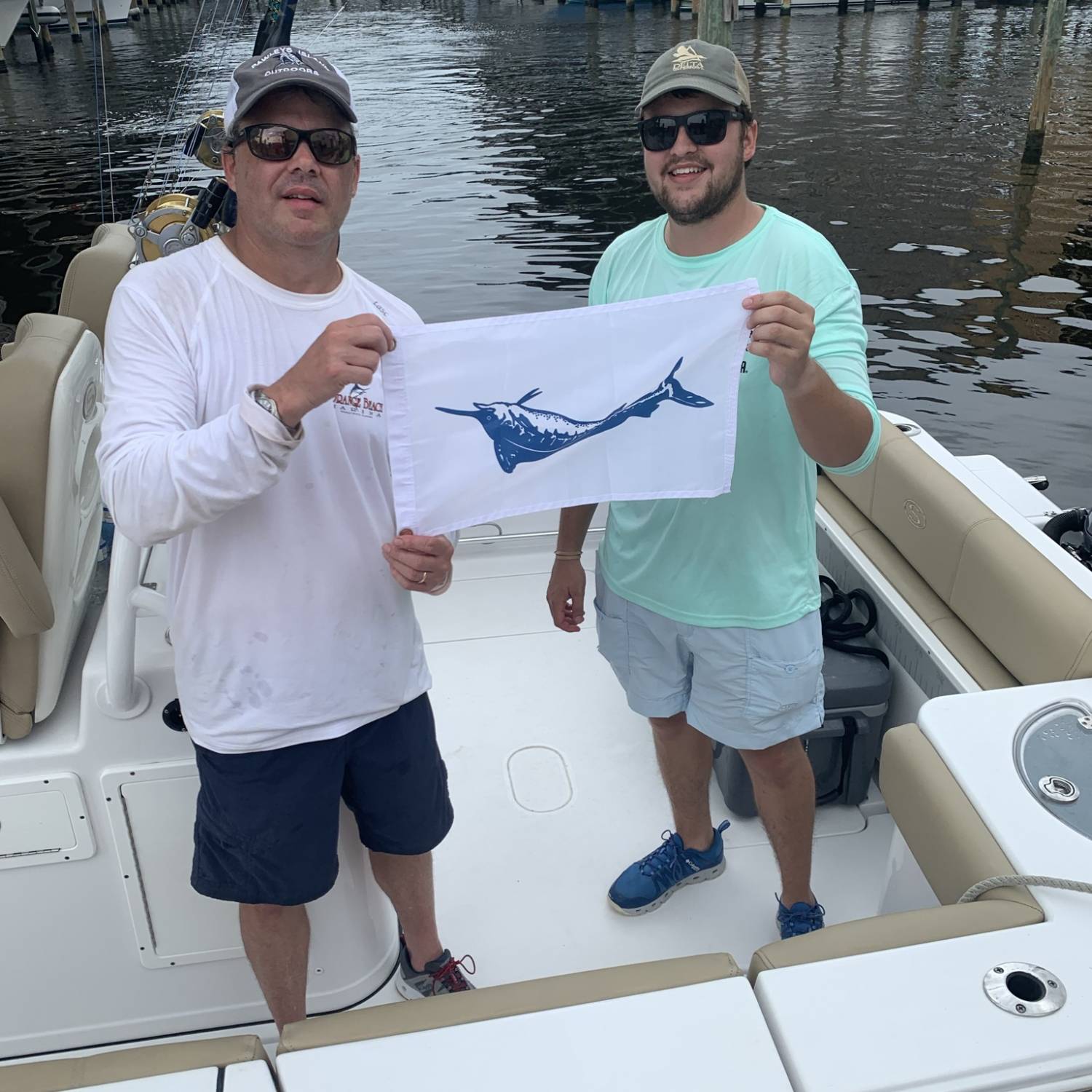 Two man blue marling caught by my dad (Paul crockard) as I was mate and captain. Great fight with an...