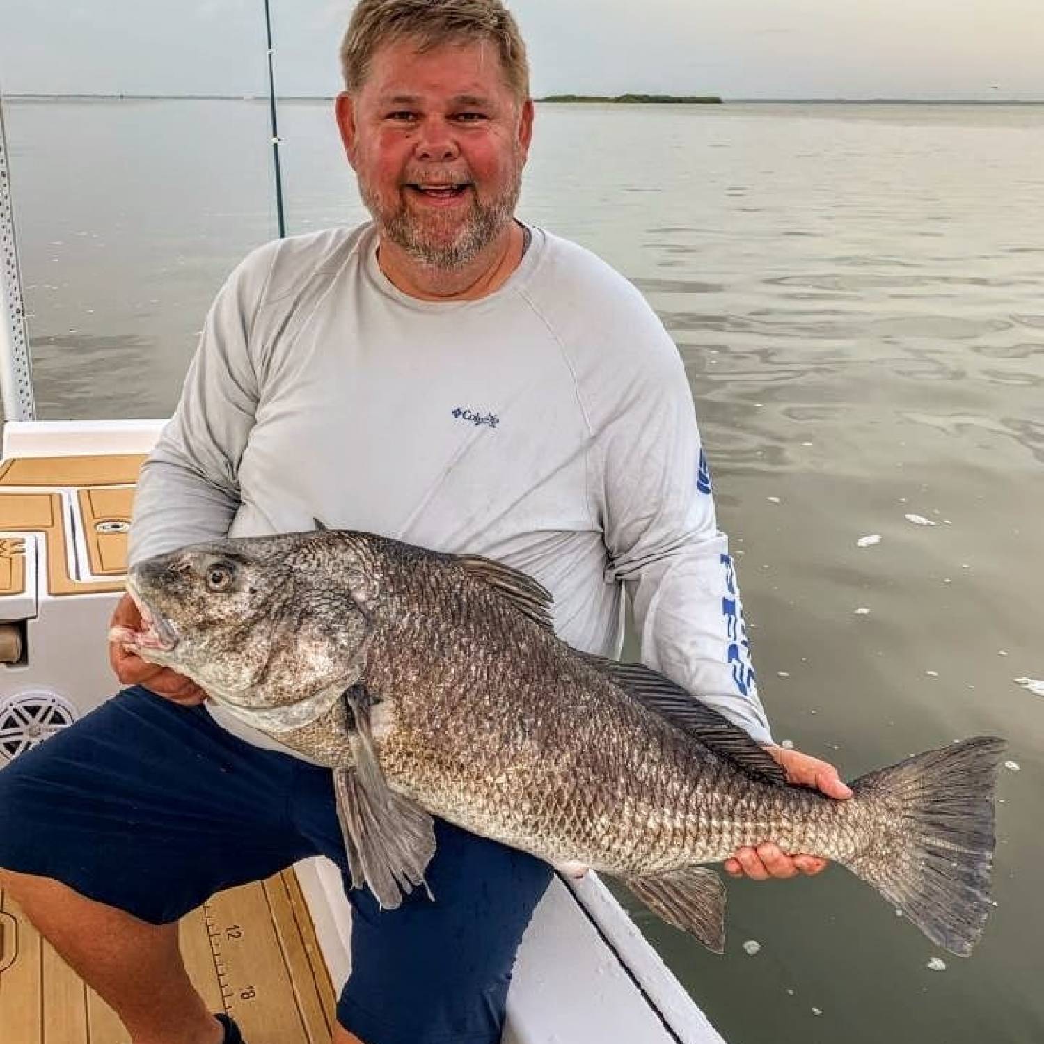 Title: Black drum - On board their Sportsman Masters 227 Bay Boat - Location: Indian River Lagoon. Participating in the Photo Contest #SportsmanSeptember2021