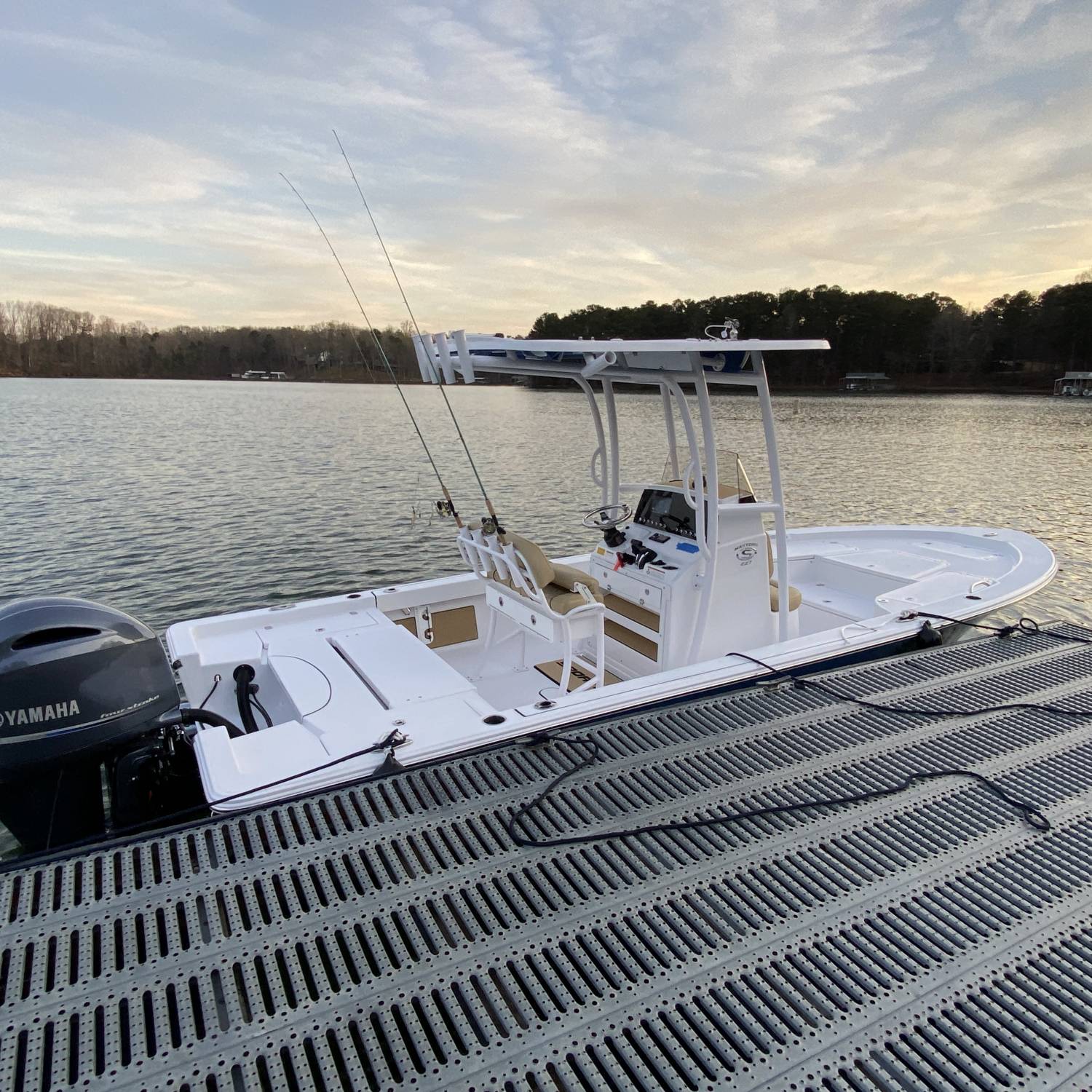 Title: 2022 Masters 227 Platinum - On board their Sportsman Masters 227 Bay Boat - Location: Buford, Ga. Participating in the Photo Contest #SportsmanApril