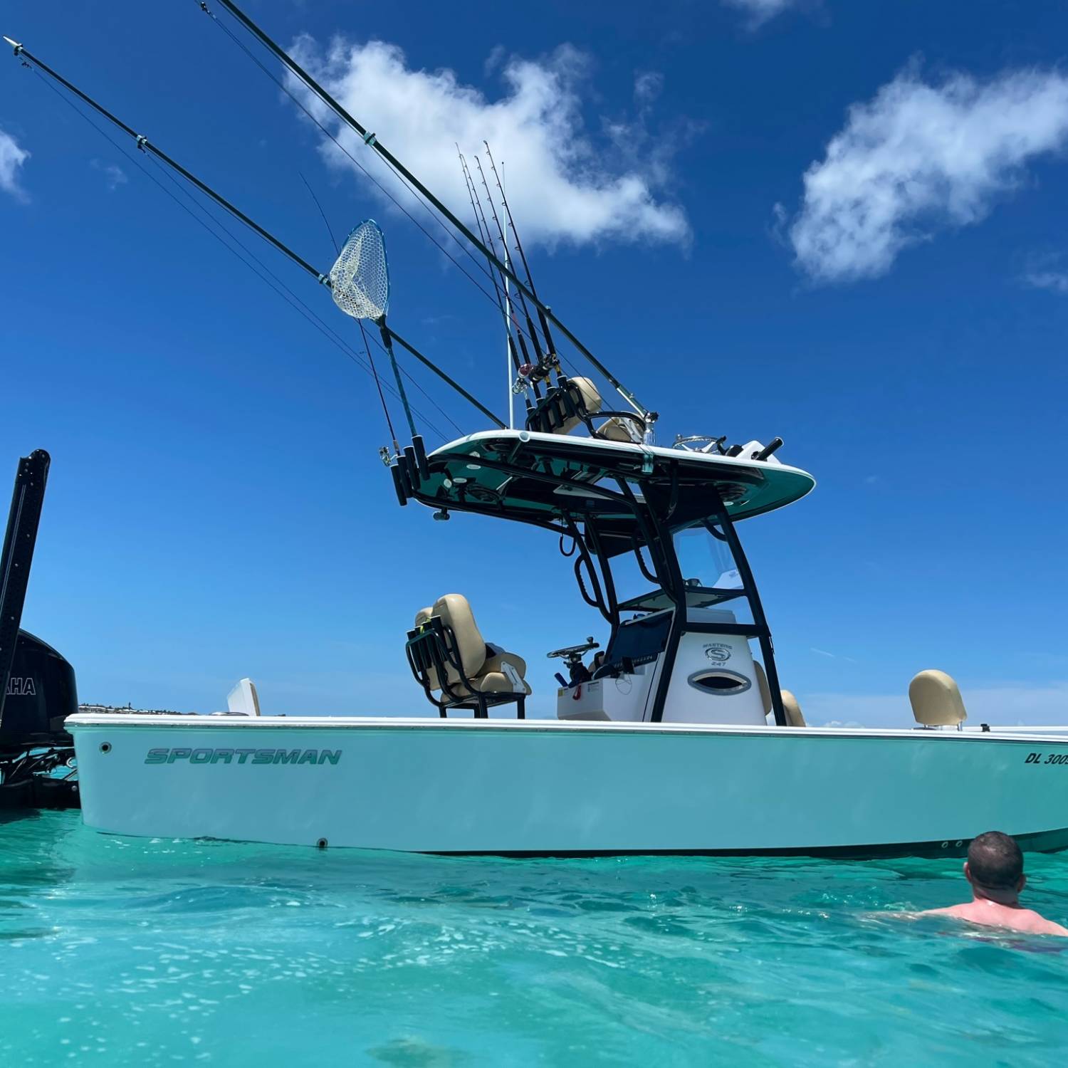 Our sportsman in the beautiful Florida water. Can’t get any better than this!